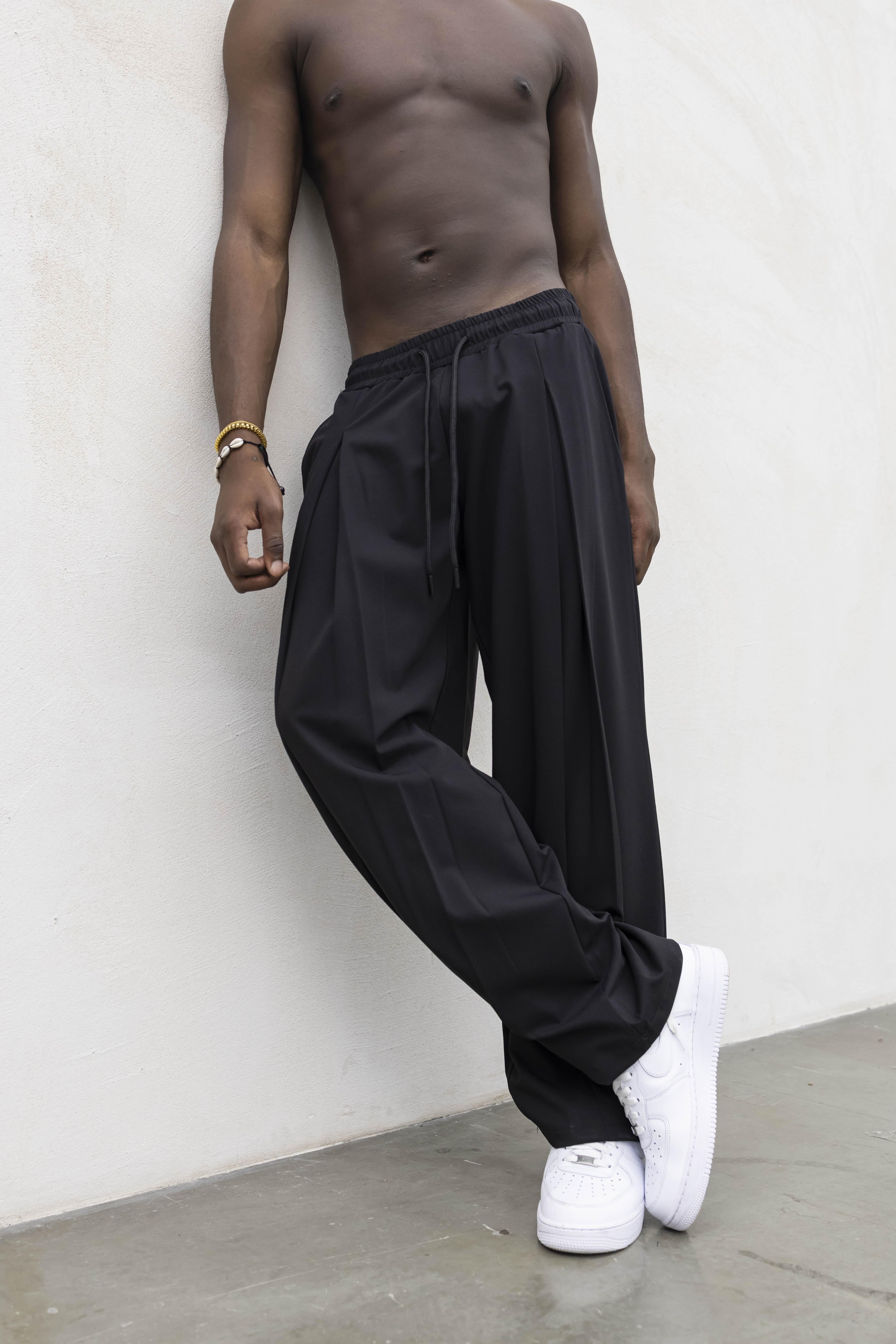 Tokyo pantaloni nero con deep pences