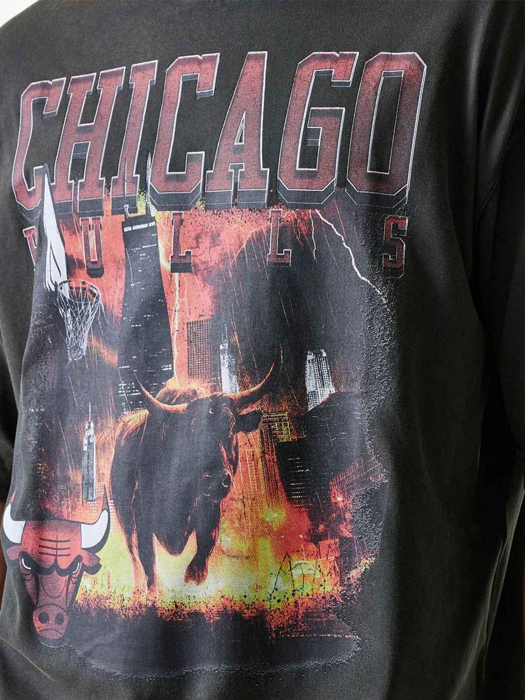 New Era t-shirt grigio Chicago Bulls