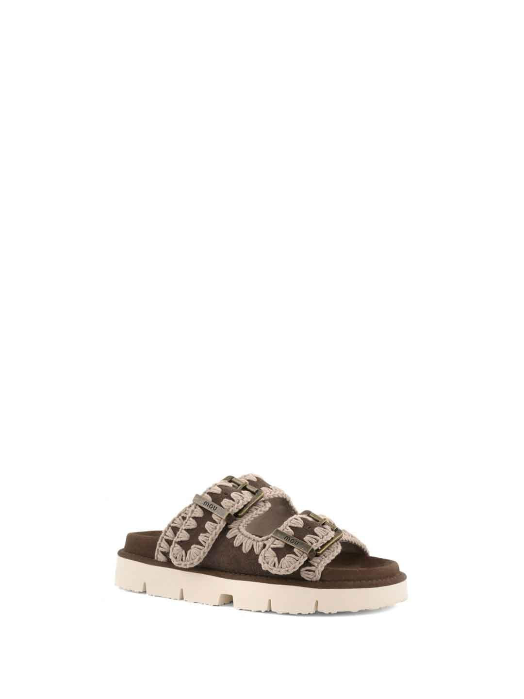 Mou Bio Sandal Two Buckles sandali marrone