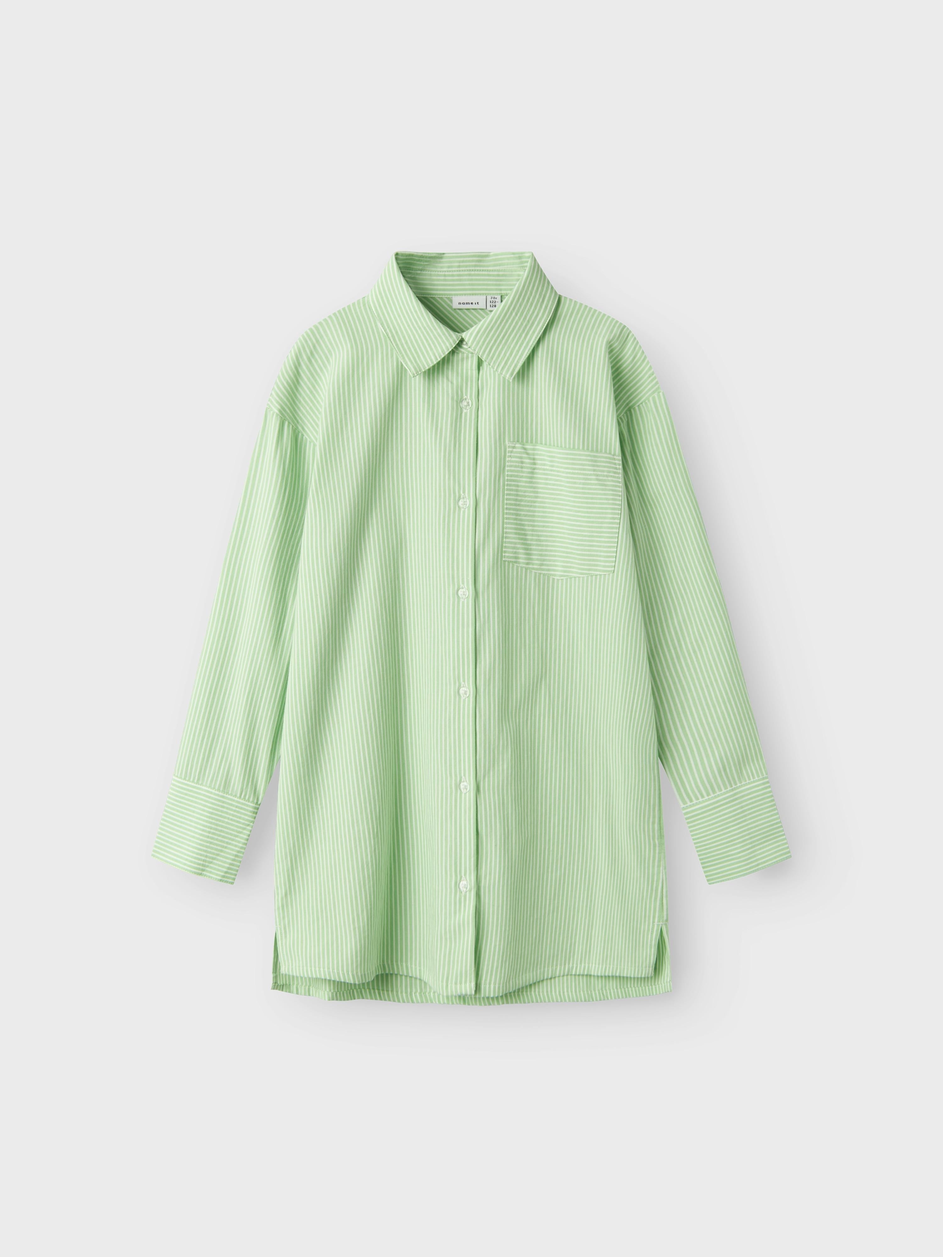 Name It camicia kids verde a righe