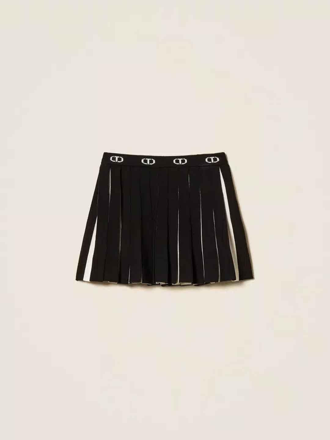 Twinset gonna kids nero e bianco