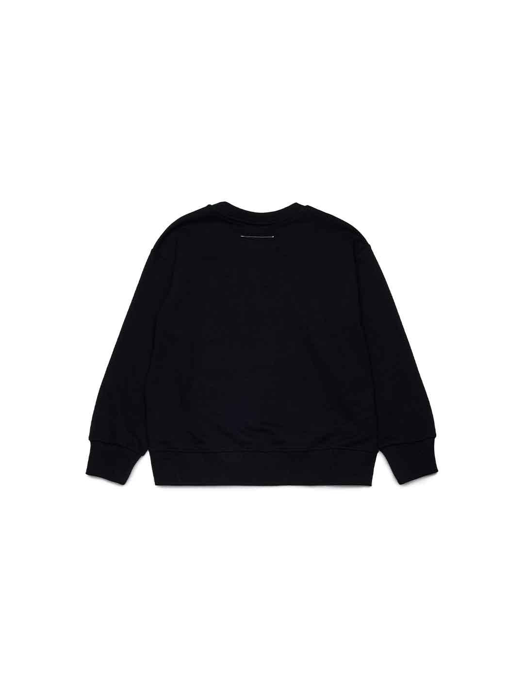 Maison Margiela felpa nero con logo numerico