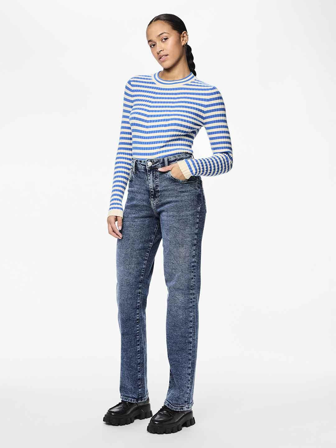 Pieces Kelly jeans blu