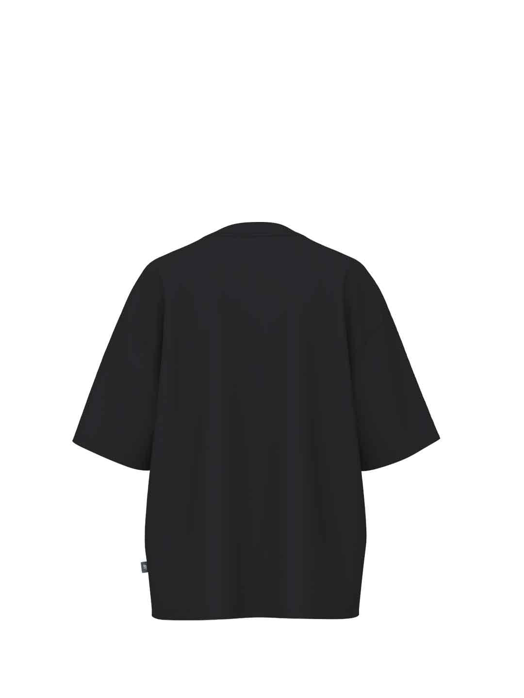 New Balance t-shirt nero con grafica bianca