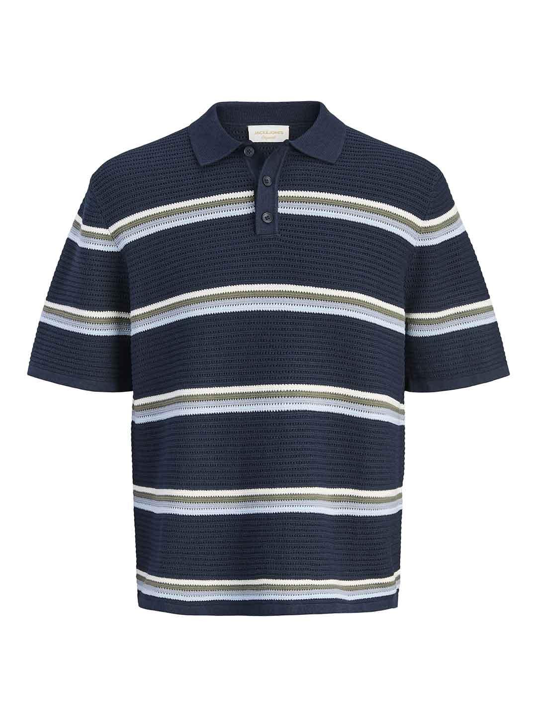 Jack & Jones polo blu a righe