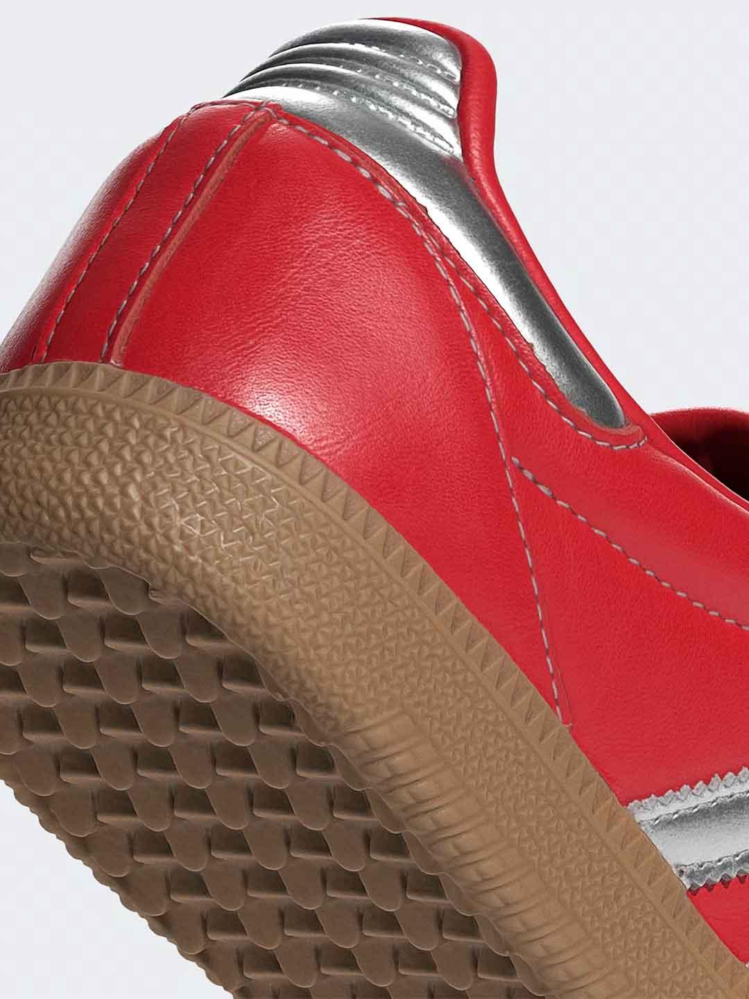 Adidas Samba LT W sneakers rosso e argento