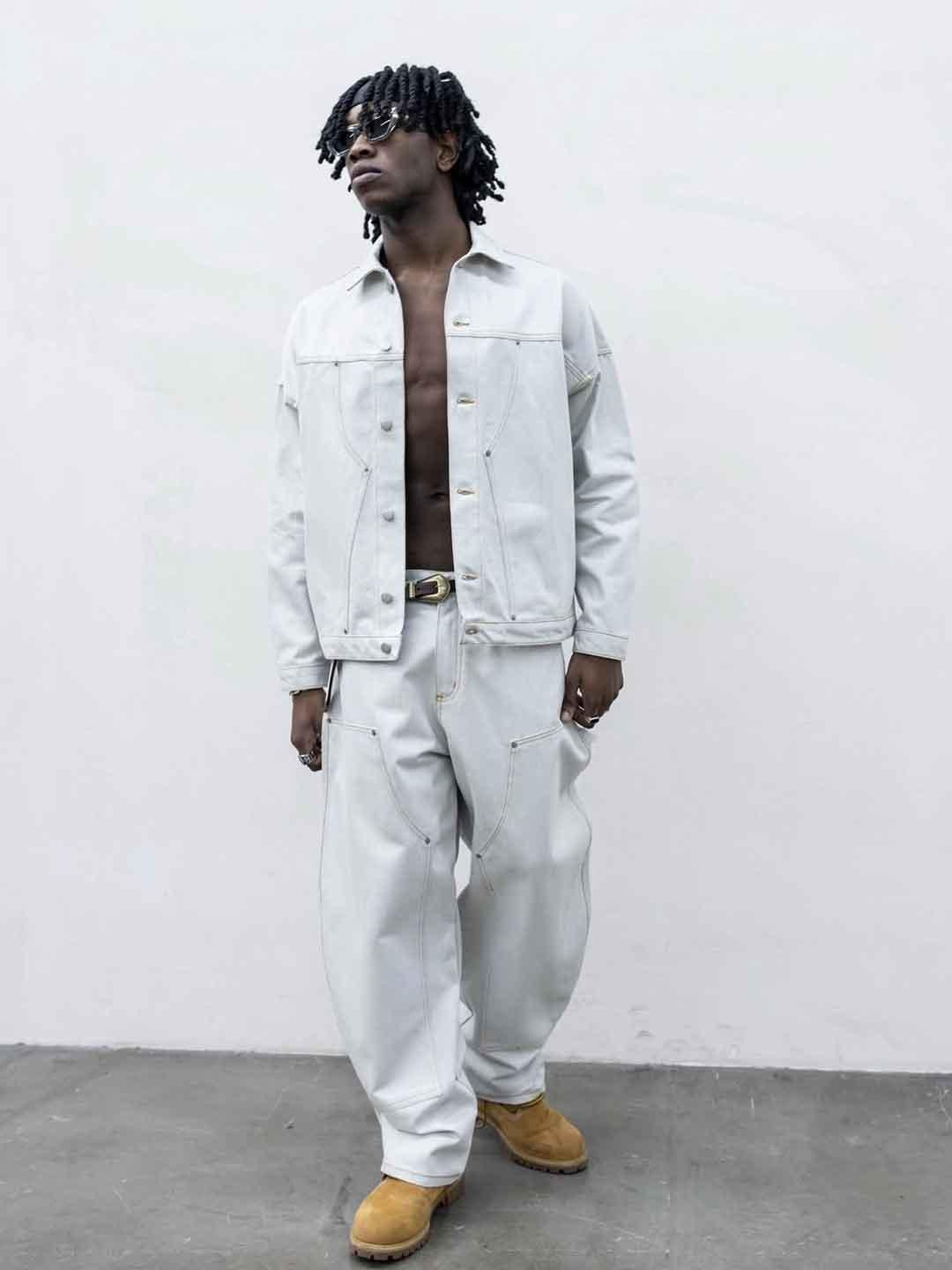 Present Day Carpenter coordinato in jeans