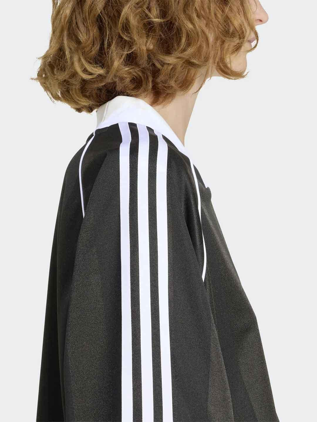 Adidas t-shirt nero collo a contrasto