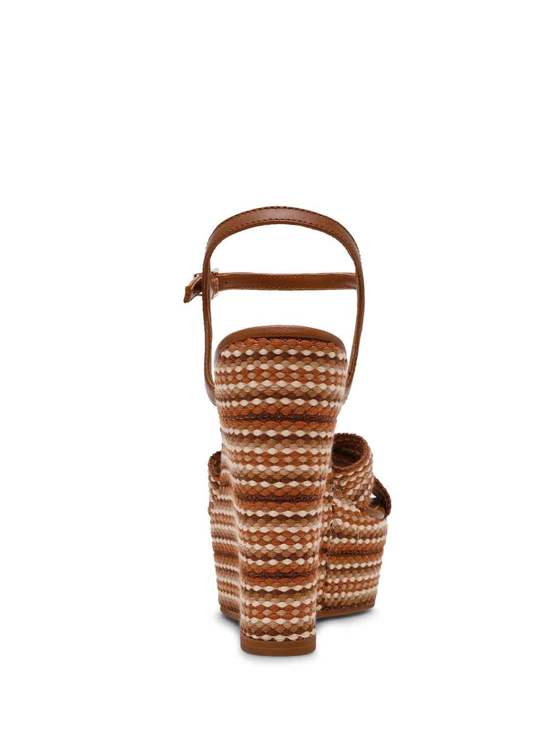 Steve Madden Aztec sandali beige con zeppa