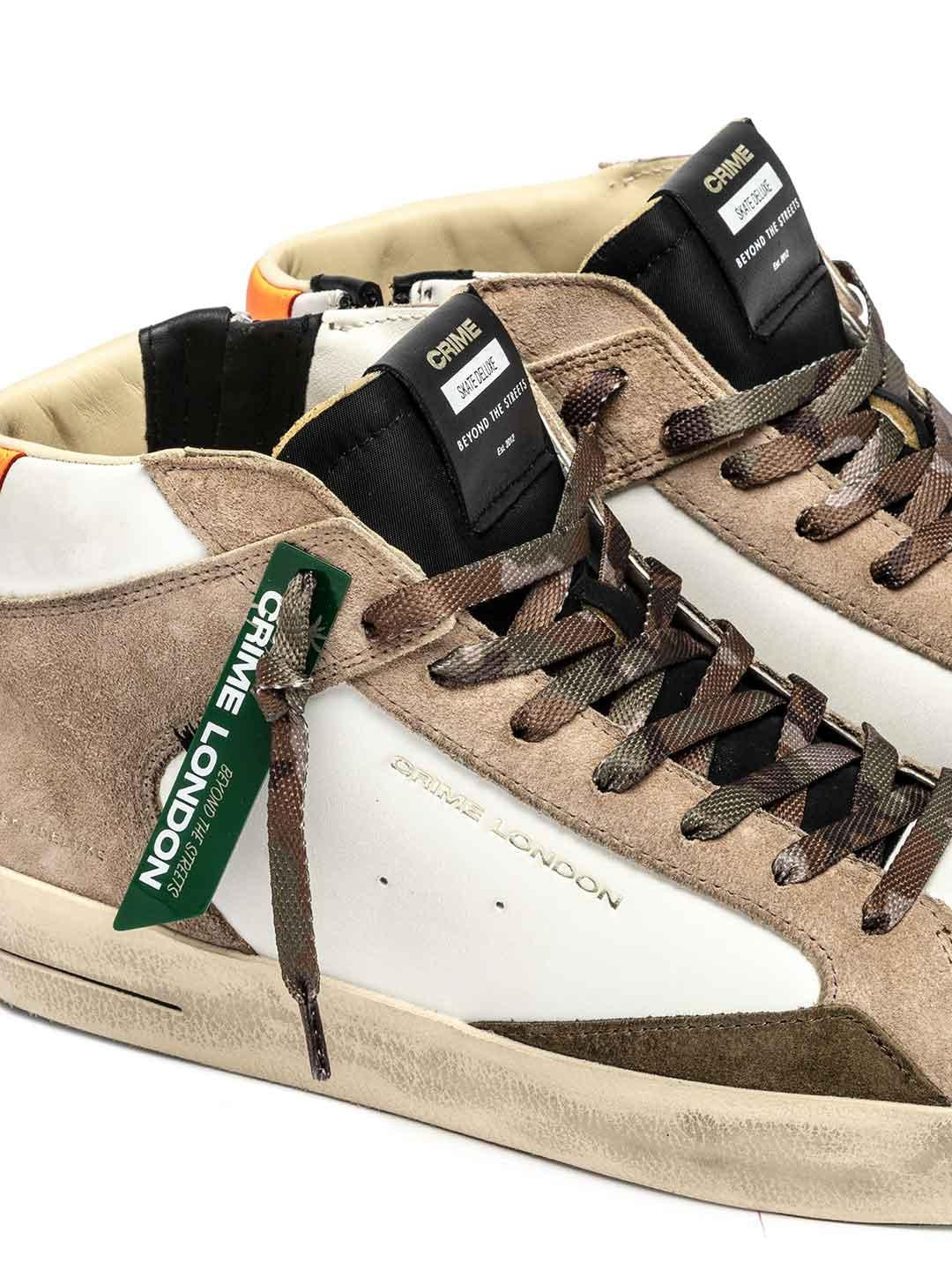Crime Sk8 Deluxe Mid sneakers beige