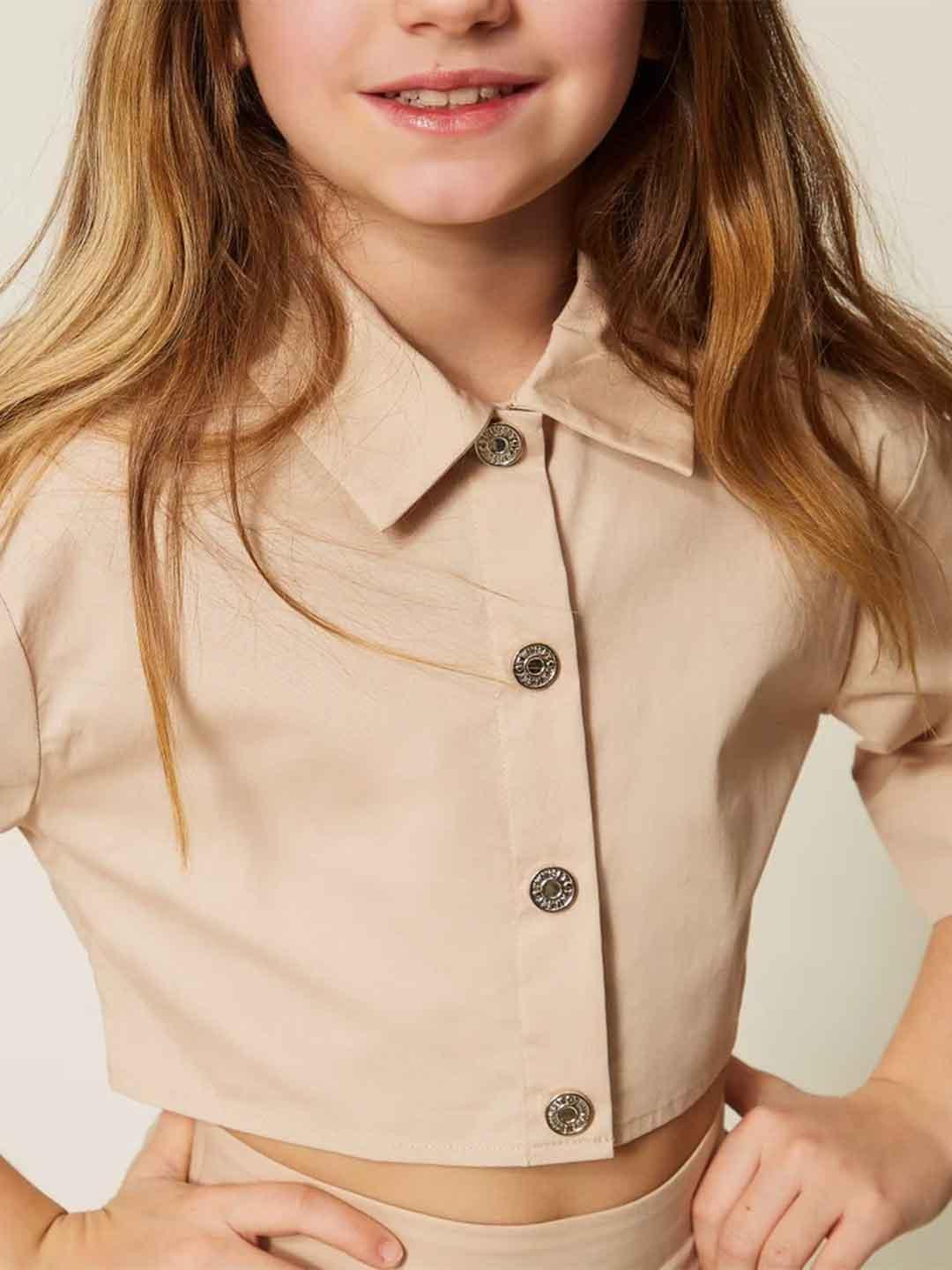 Twinset coordinato kids beige