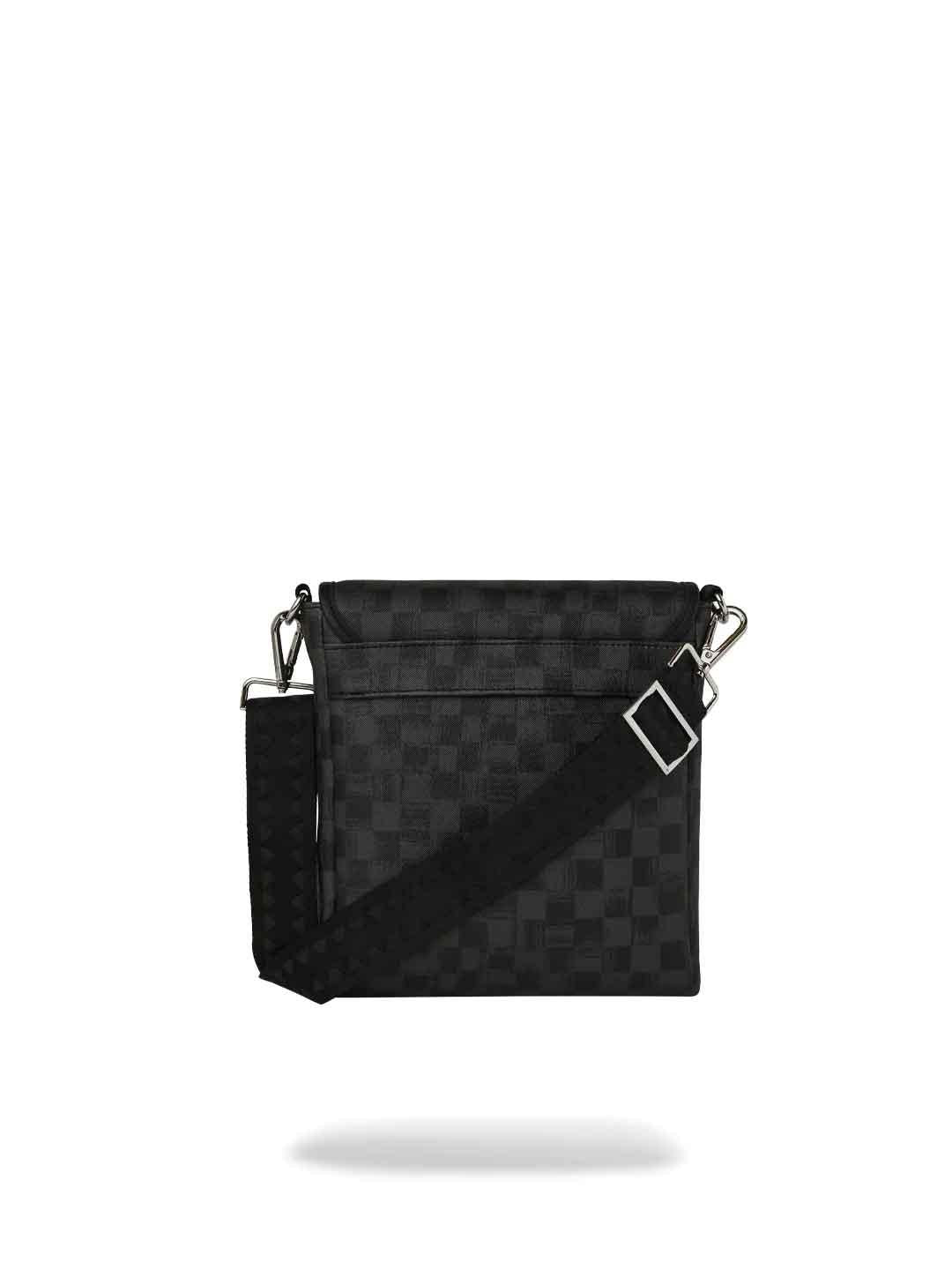 Sprayground Scribble Shark  borsello nero con tracolla