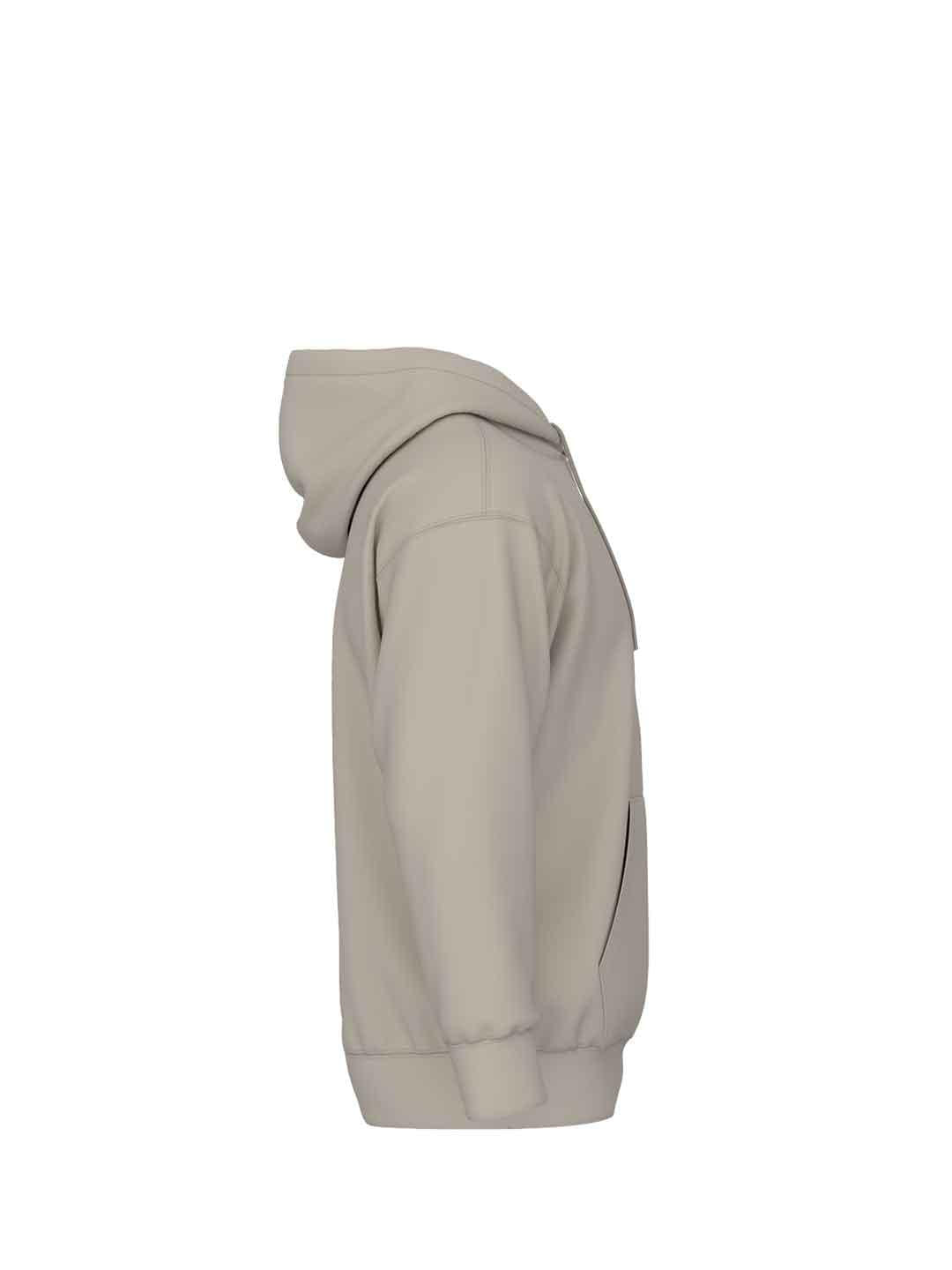 New Balance felpa beige con cappuccio