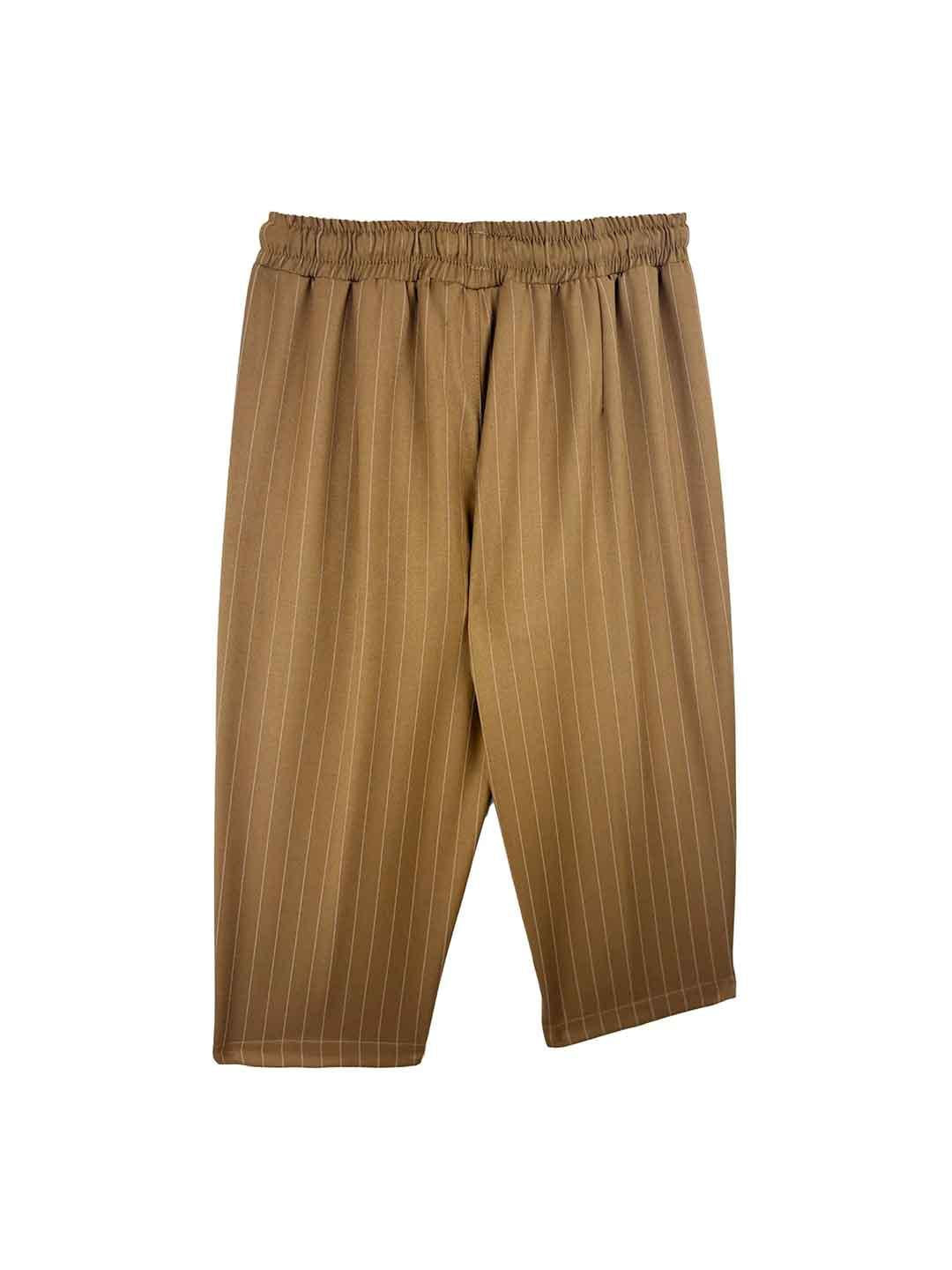Yes London pantalone kids cuoio gessato