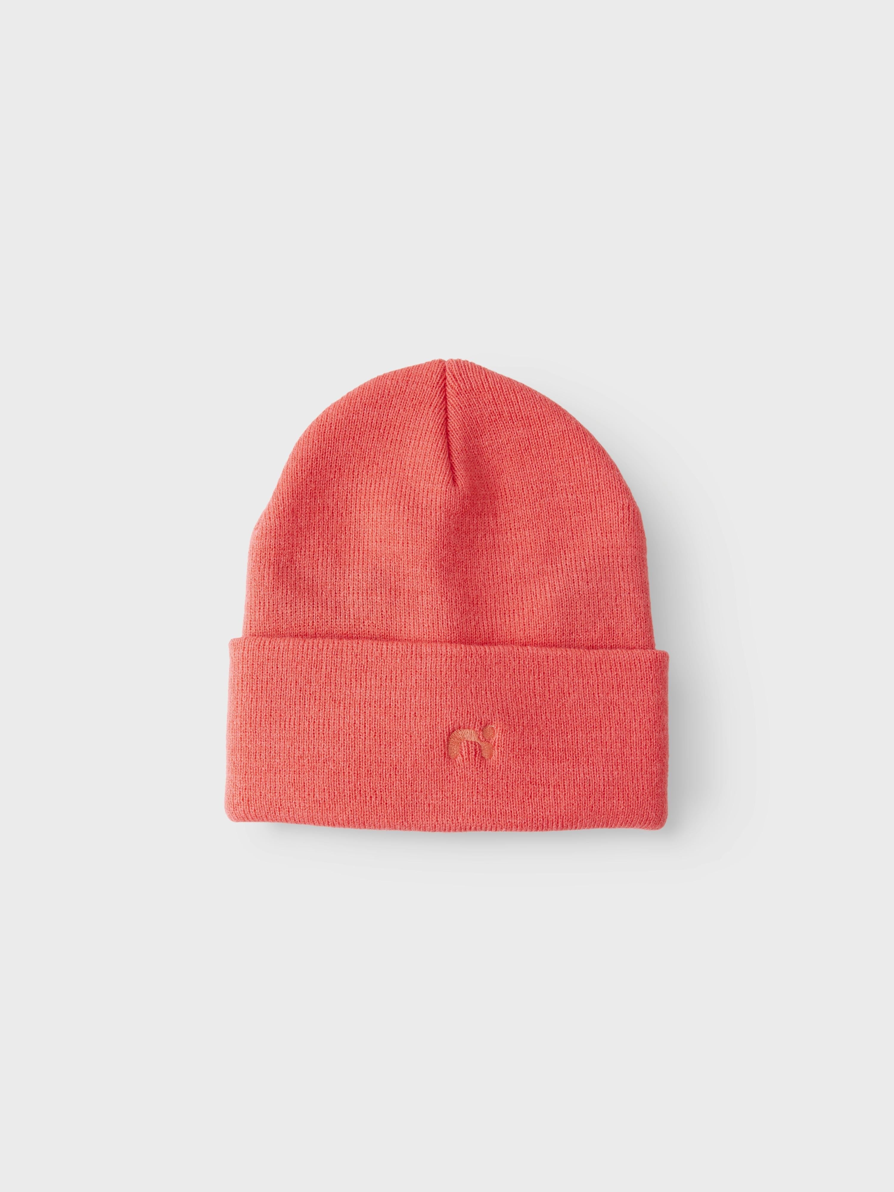 Name It cappello kids rosso in lana con risvolto