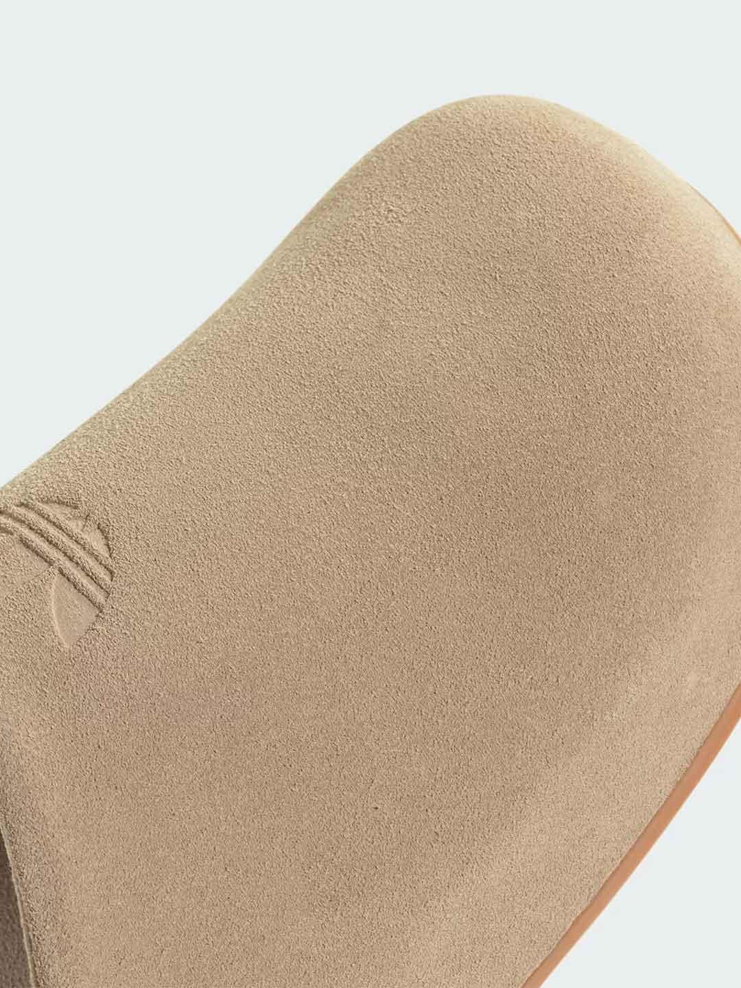 Adidas Adimule sabot beige con pelliccia interna