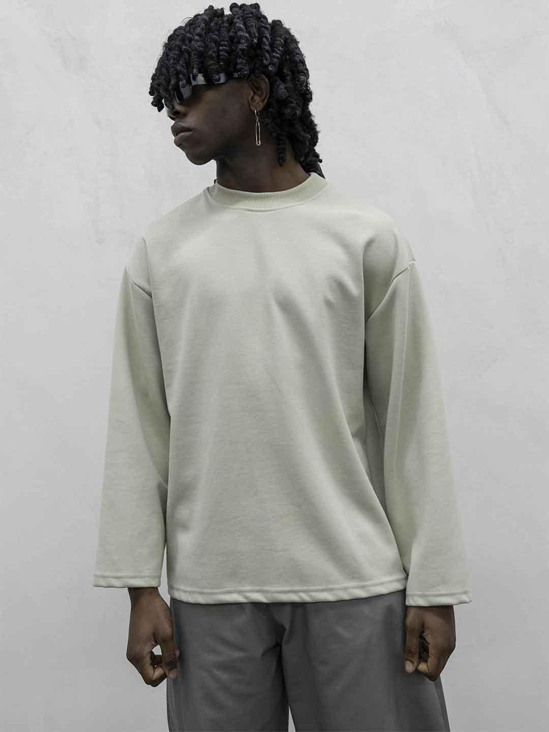 Present Day Long t-shirt beige manica lunga