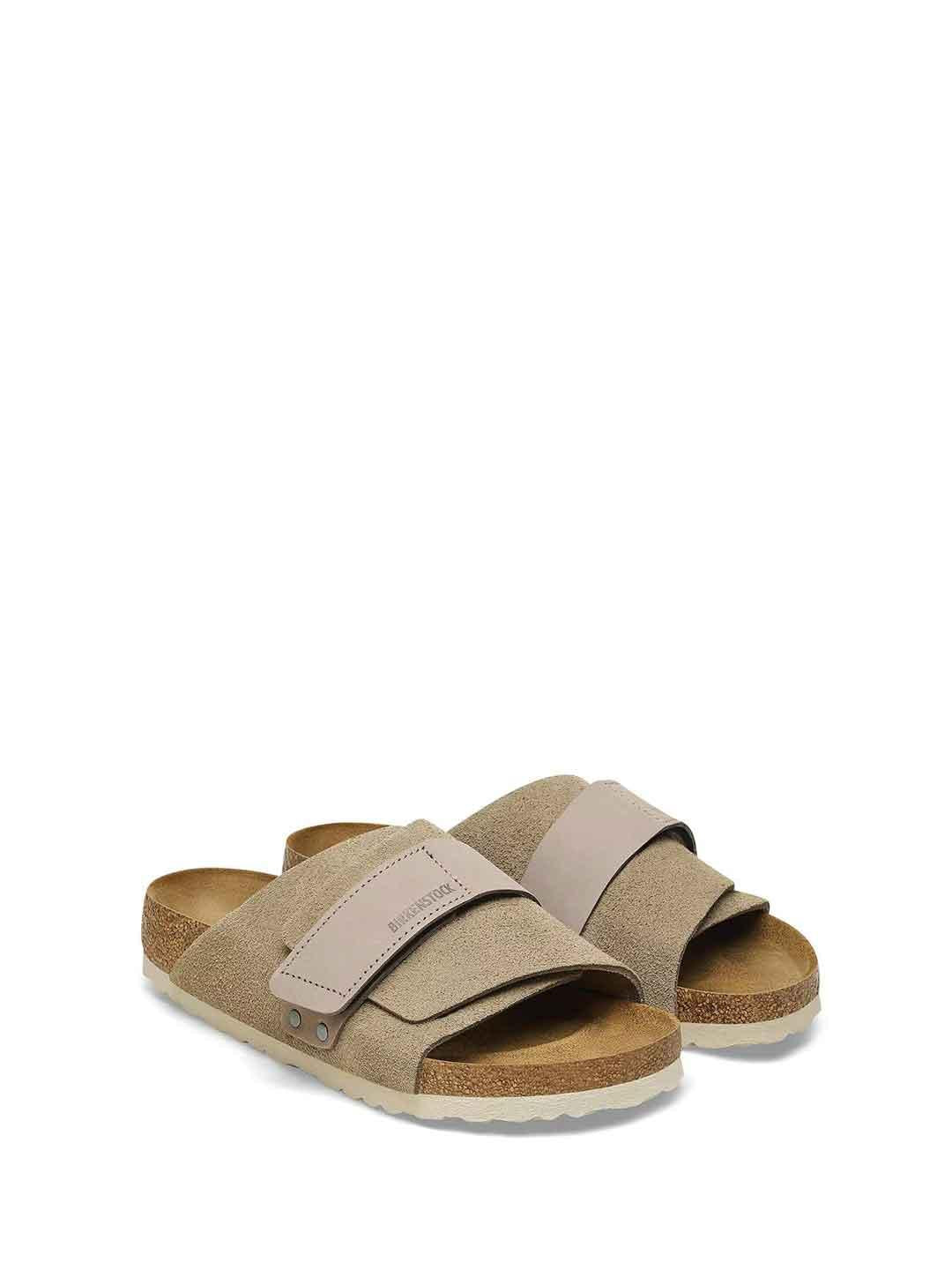 Birkenstock Kyoto sandali beige in Nabuk
