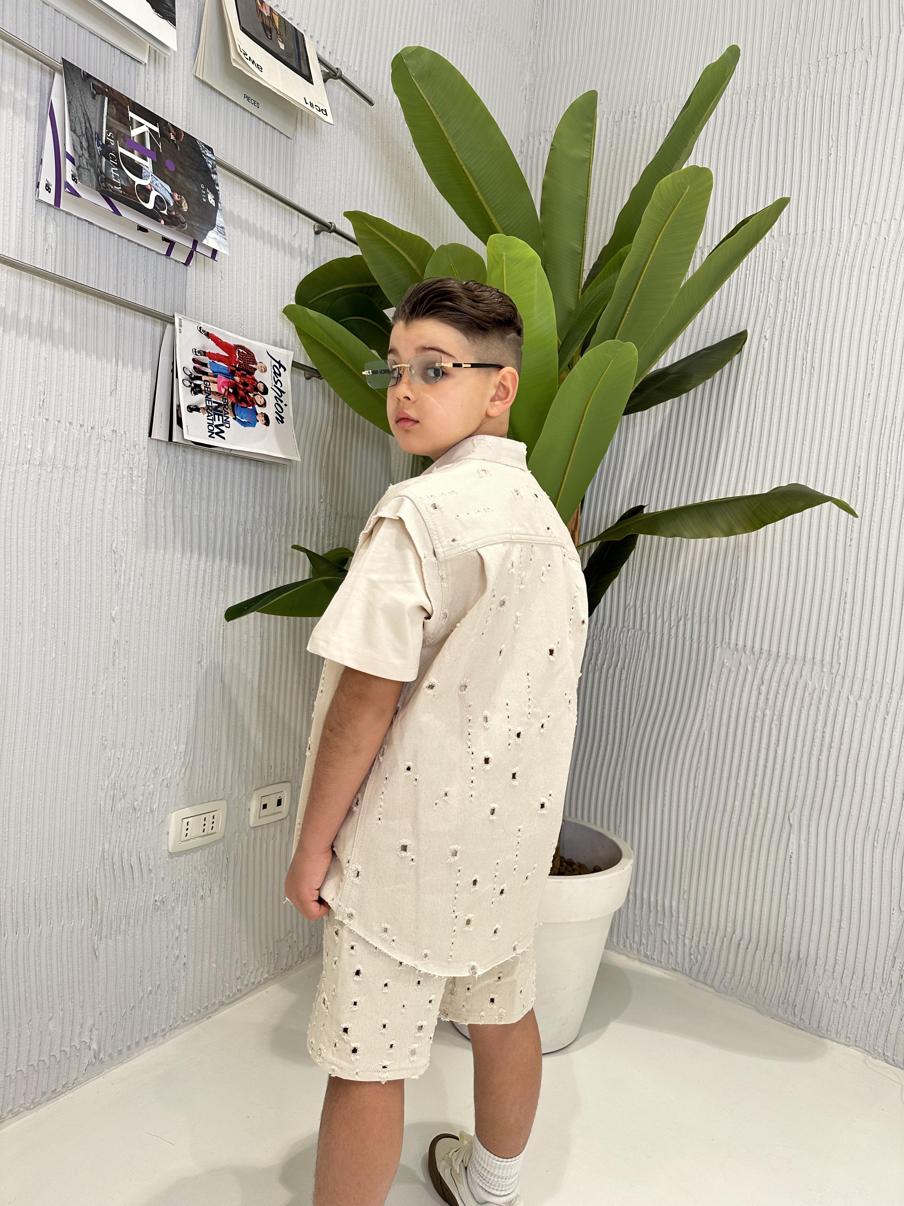 I'M Brian Kevin J bermuda kids panna traforato