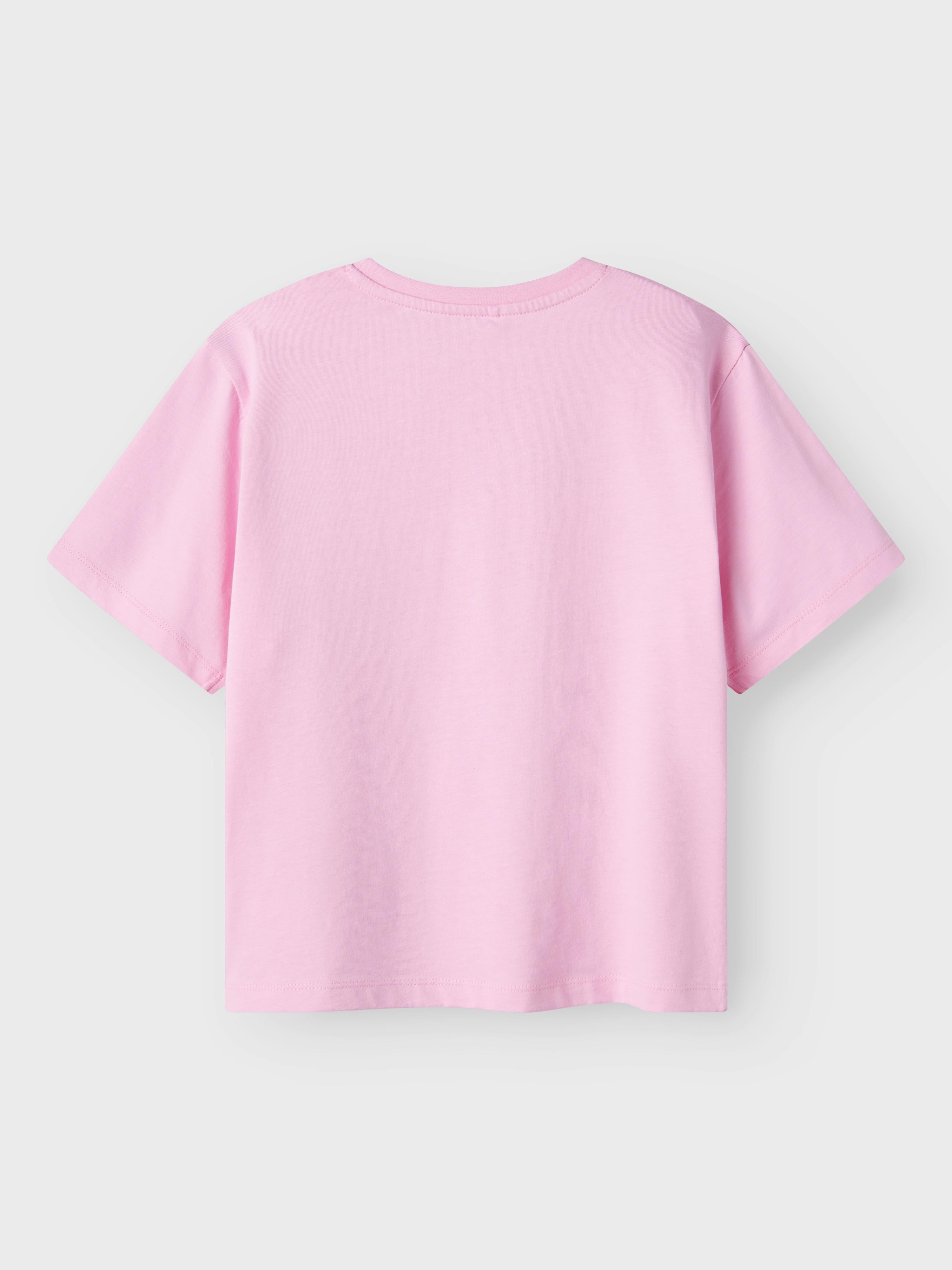 Name It t-shirt kids rosa con stampa verde