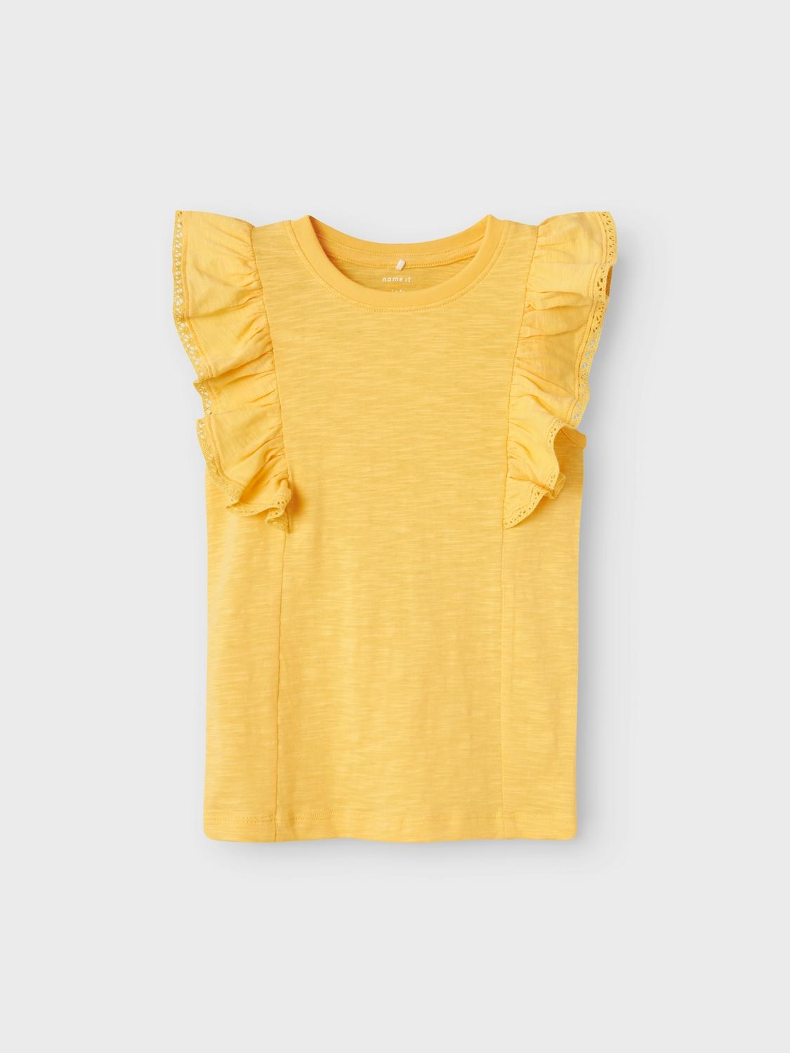 Name It canotta kids giallo con volant