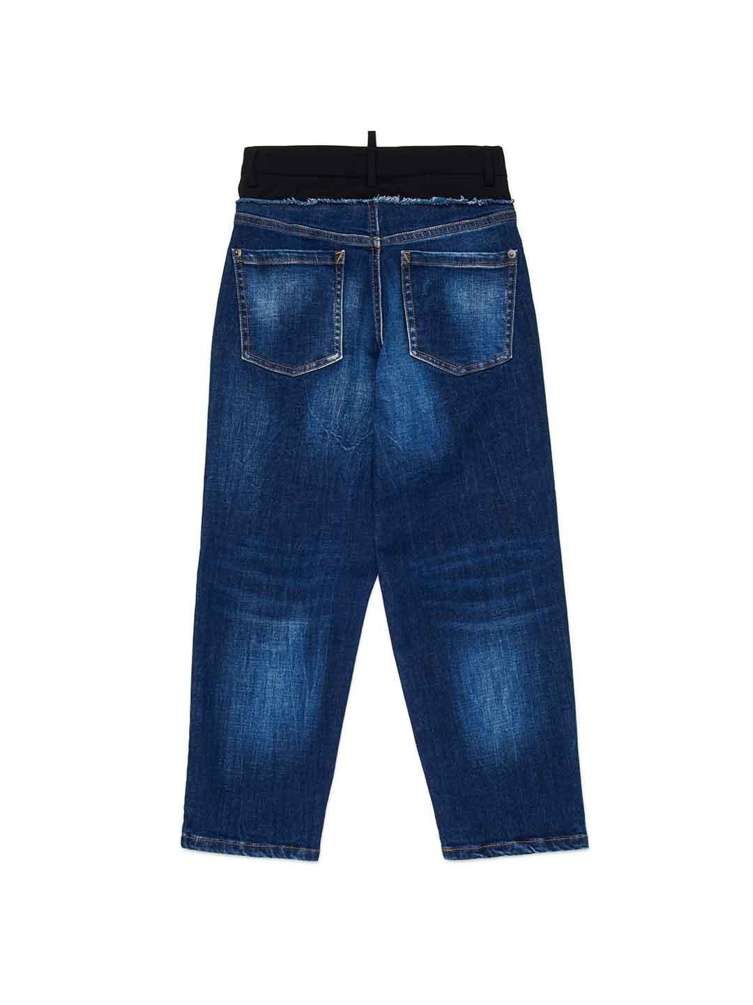 Dsquared 2 jeans kids blu con bustino
