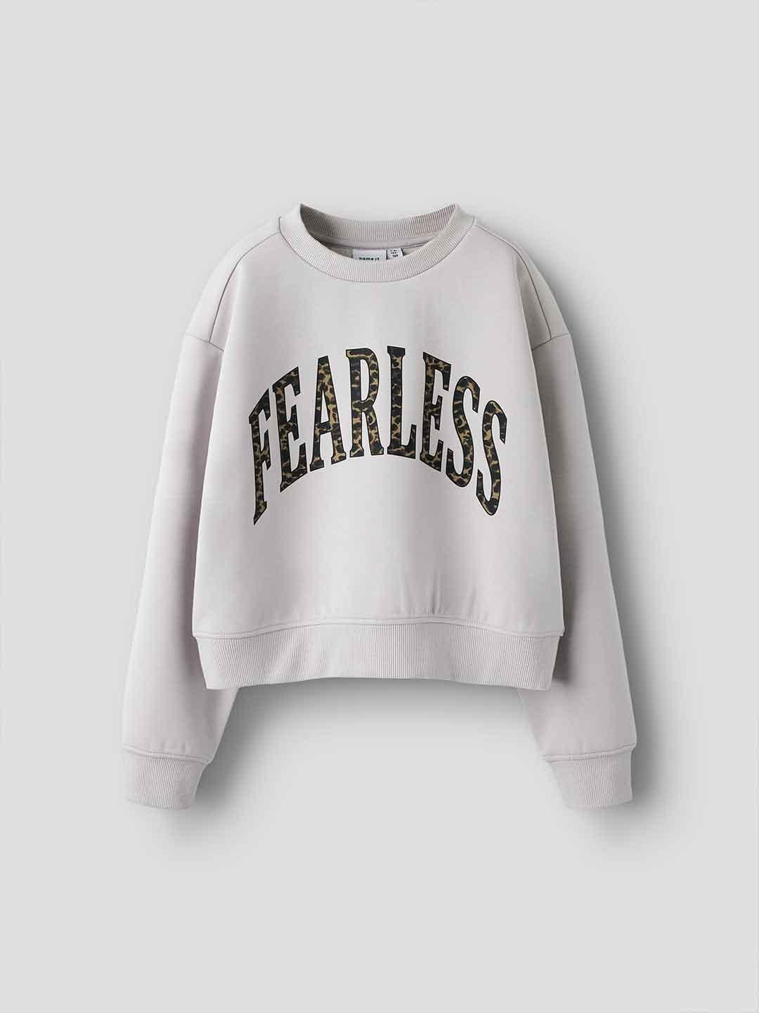 Name It felpa kids lilla stampa fearless
