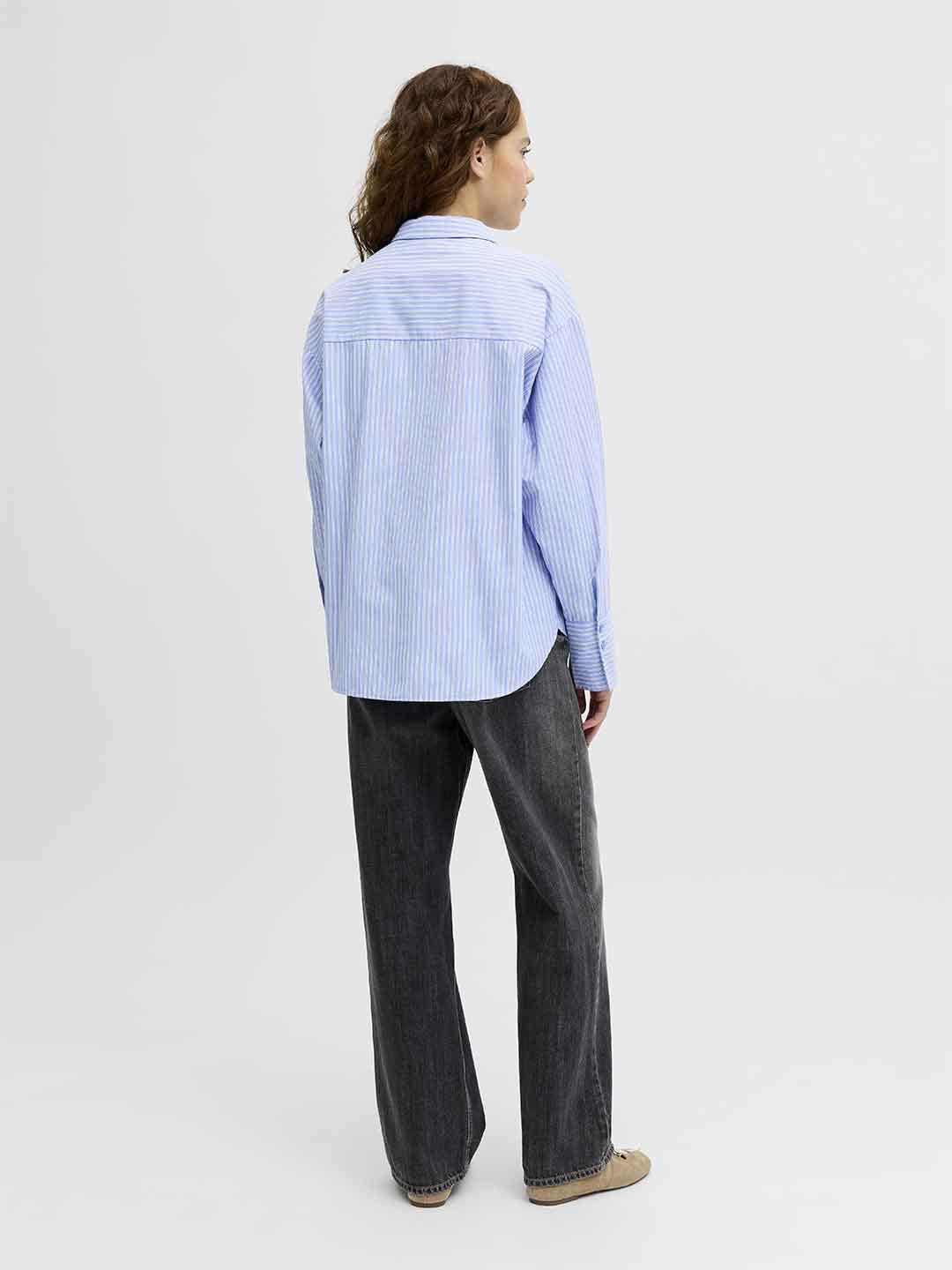 JJXX Caro camicia azzurro a righe