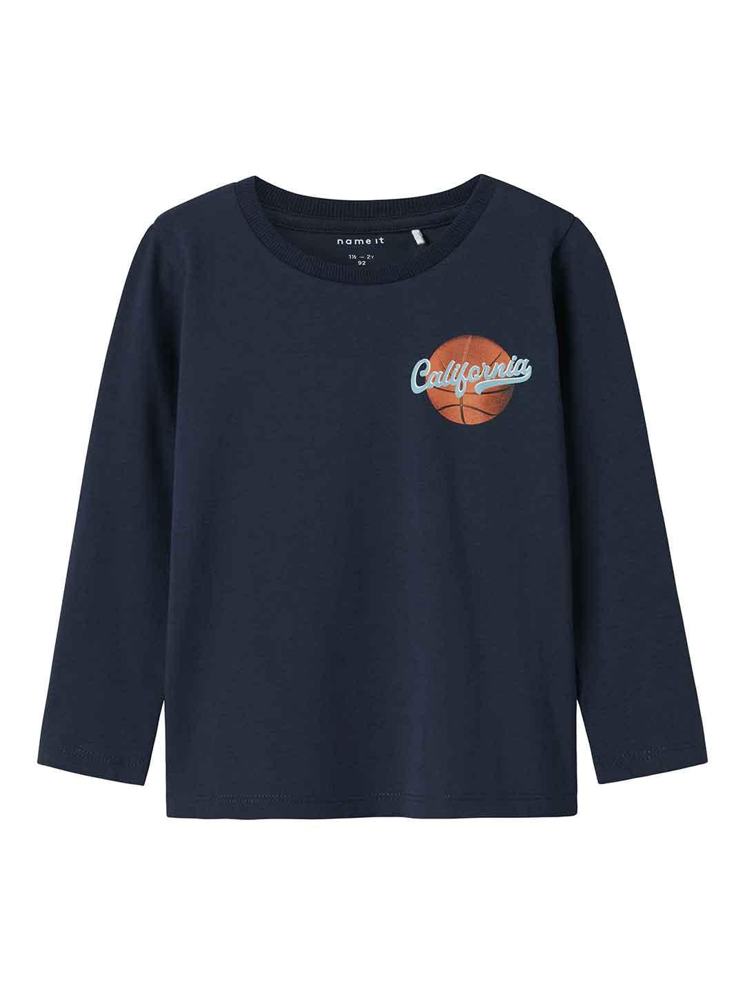 Name It t-shirt kids blu con manica lunga