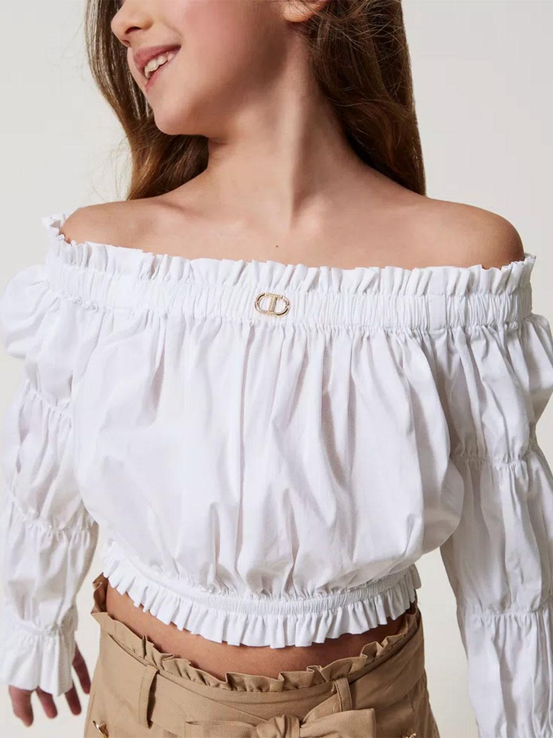Twinset top kids bianco