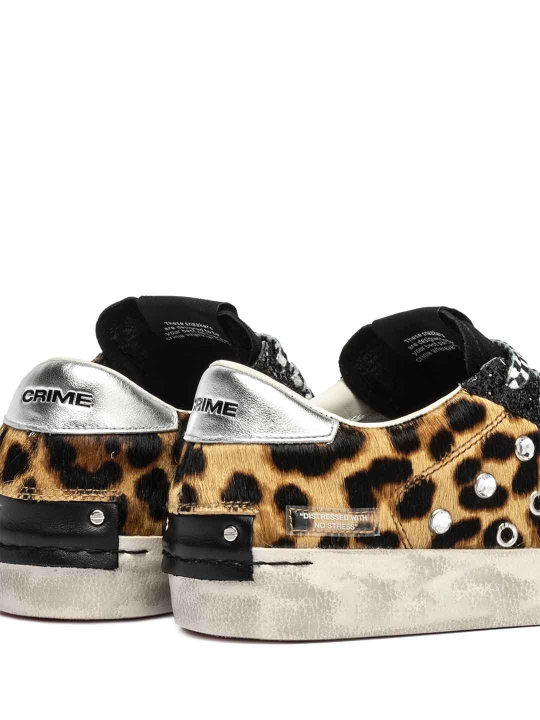Crime Distressed sneakers maculato