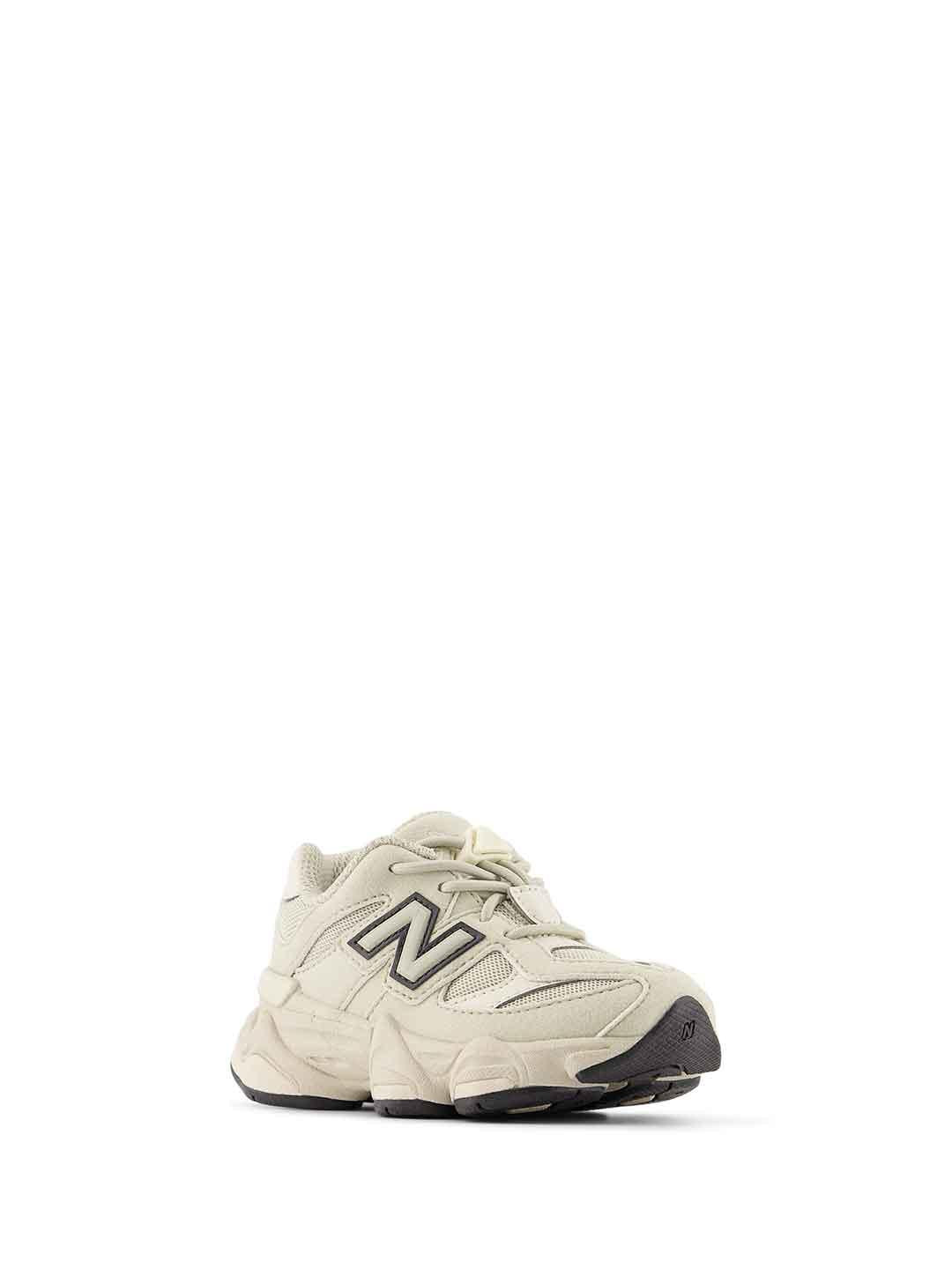 New Balance 9060 sneakers kids beige logo nero