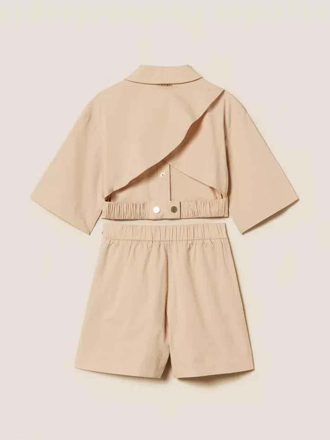 Twinset coordinato kids beige