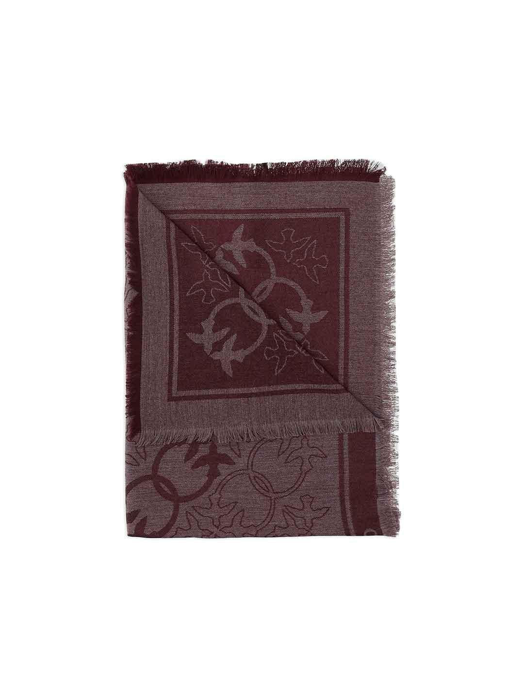 Pinko sciarpa bordeaux con logo