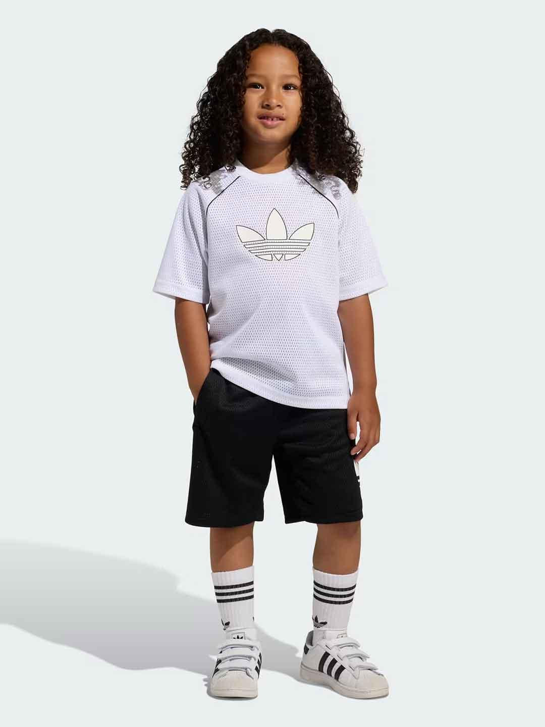 Adidas coordinato kids bianco