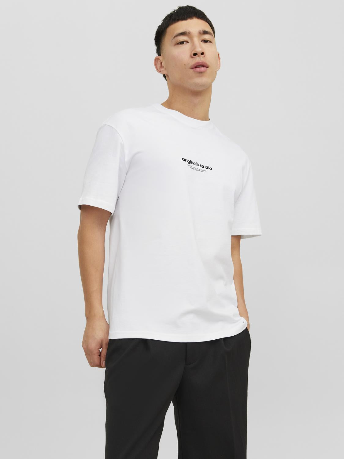 Jack & Jones t-shirt bianco Originals Studio