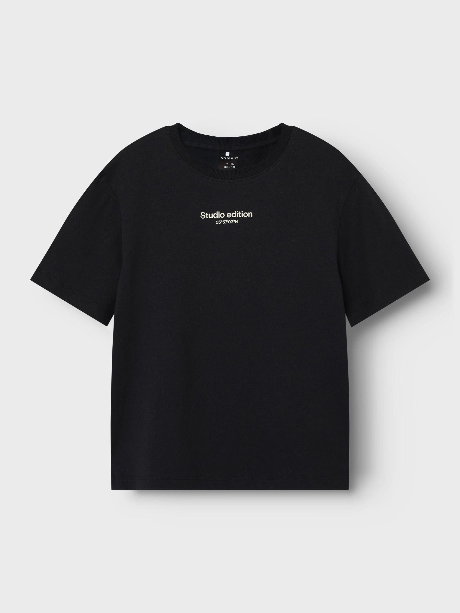 Name It t-shirt kids nero grafica studio edition