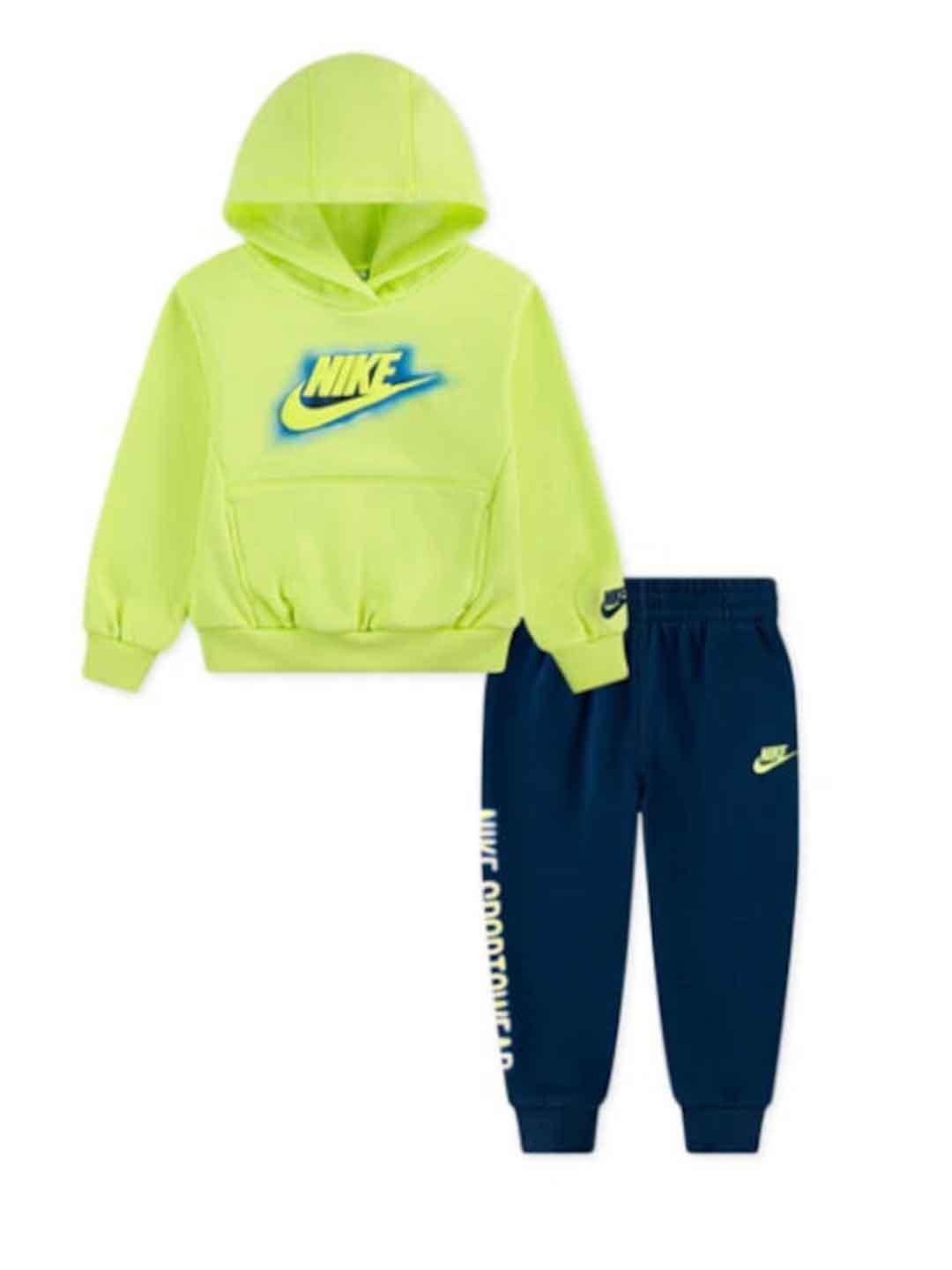 Nike coordinato kids giallo fluo