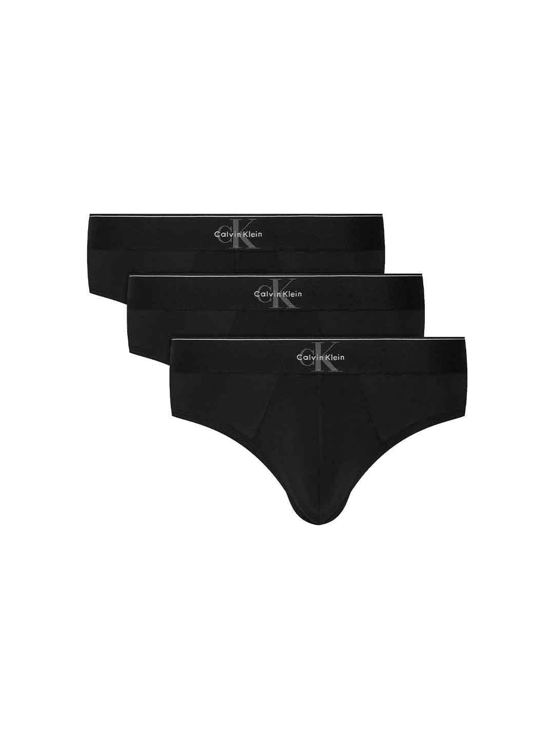Calvin Klein slip nero set da 3