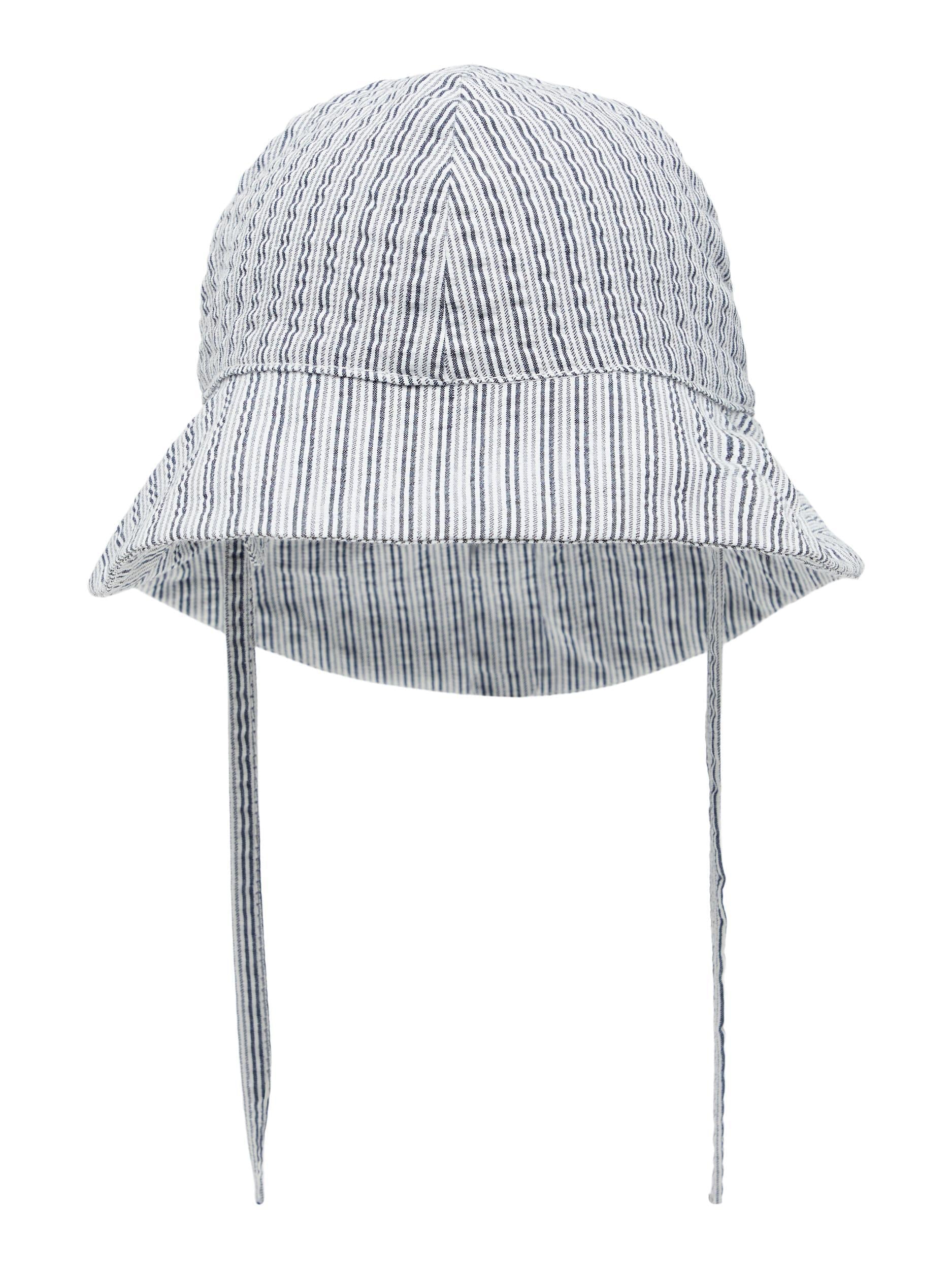 Name It cappello da sole a righe bianco e blu neonati