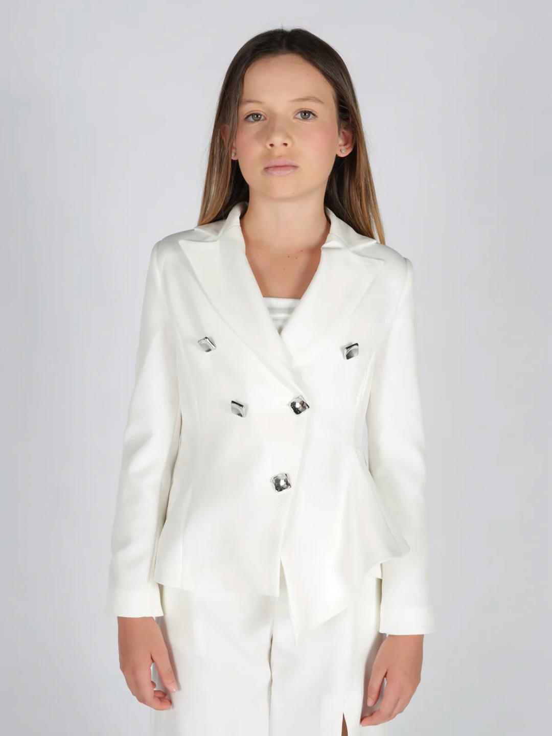 Fun & Fun giacca kids bianco doppio petto