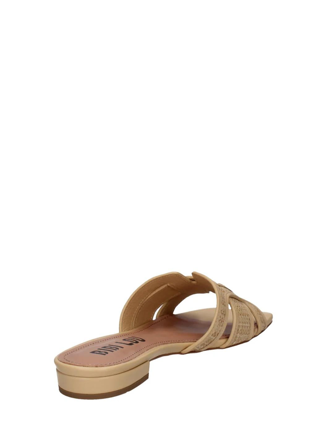 Bibi Lou Holly sandali beige in rafia