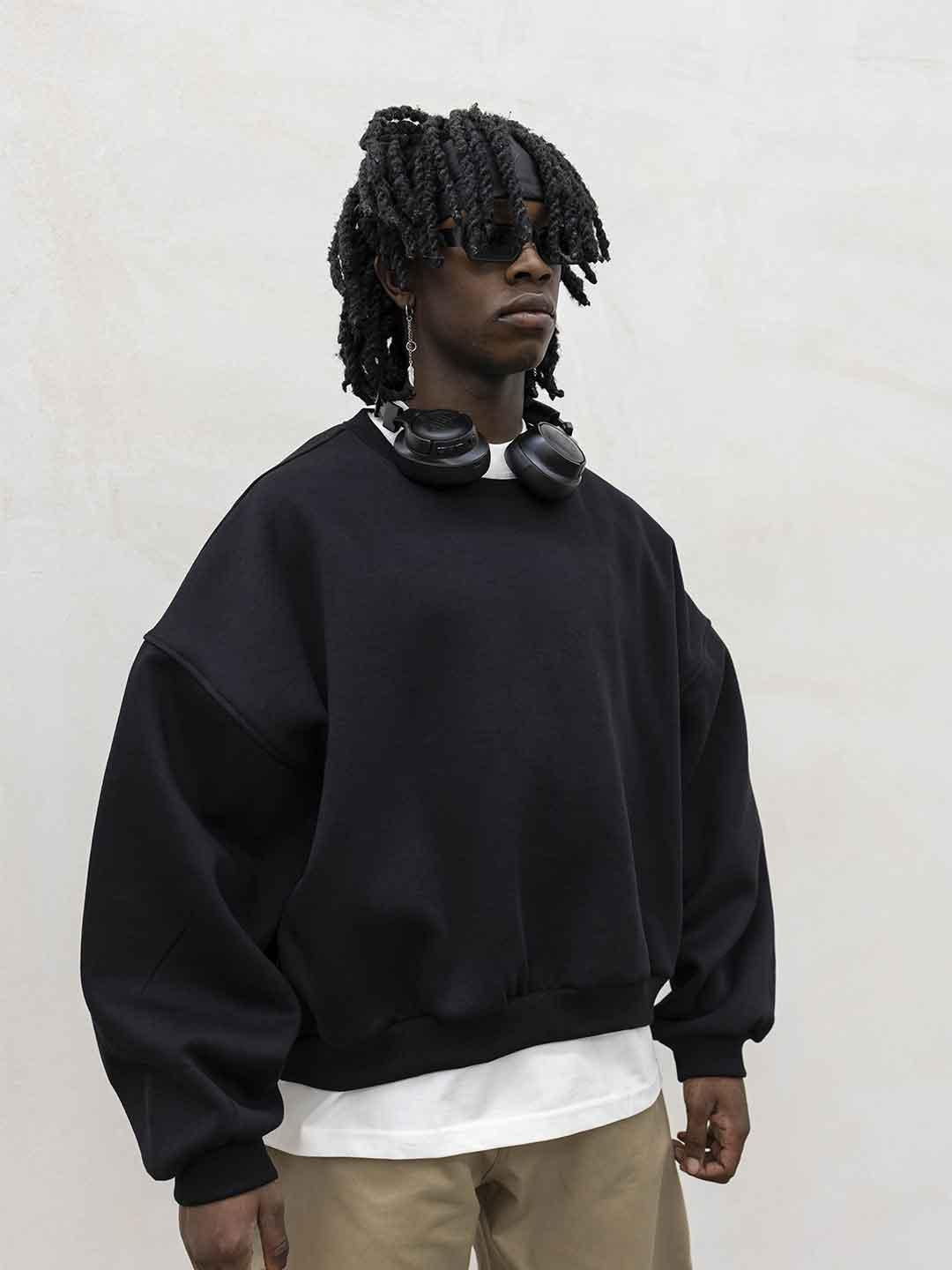 Present Day felpa nero girocollo