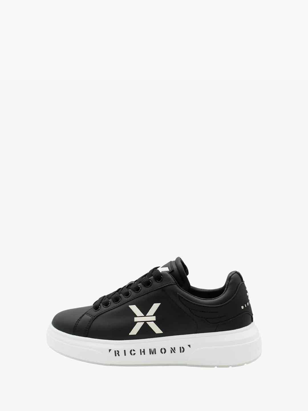 John Richmond 29103 CPB sneakers nero con logo bianco