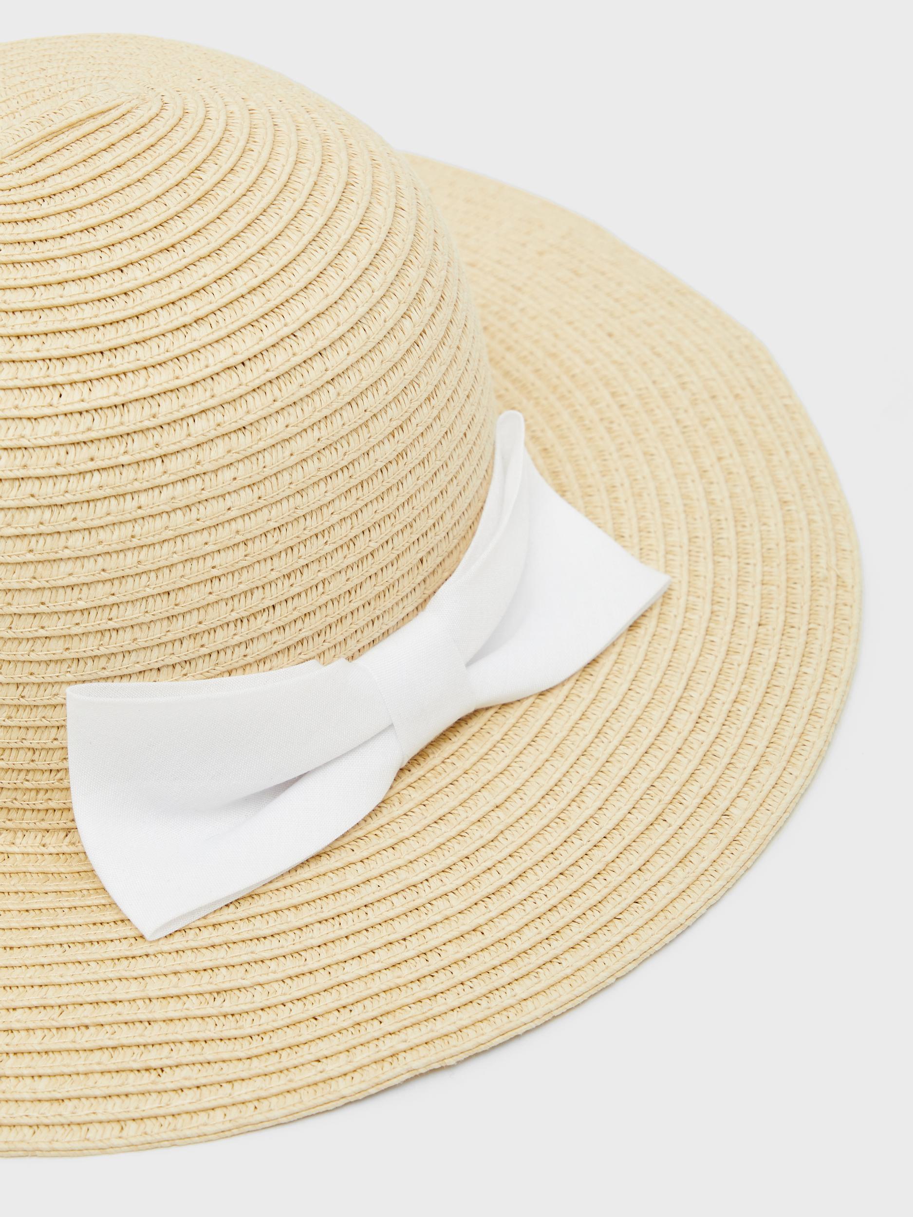 Name It kids cappello di paglia beige con fiocco