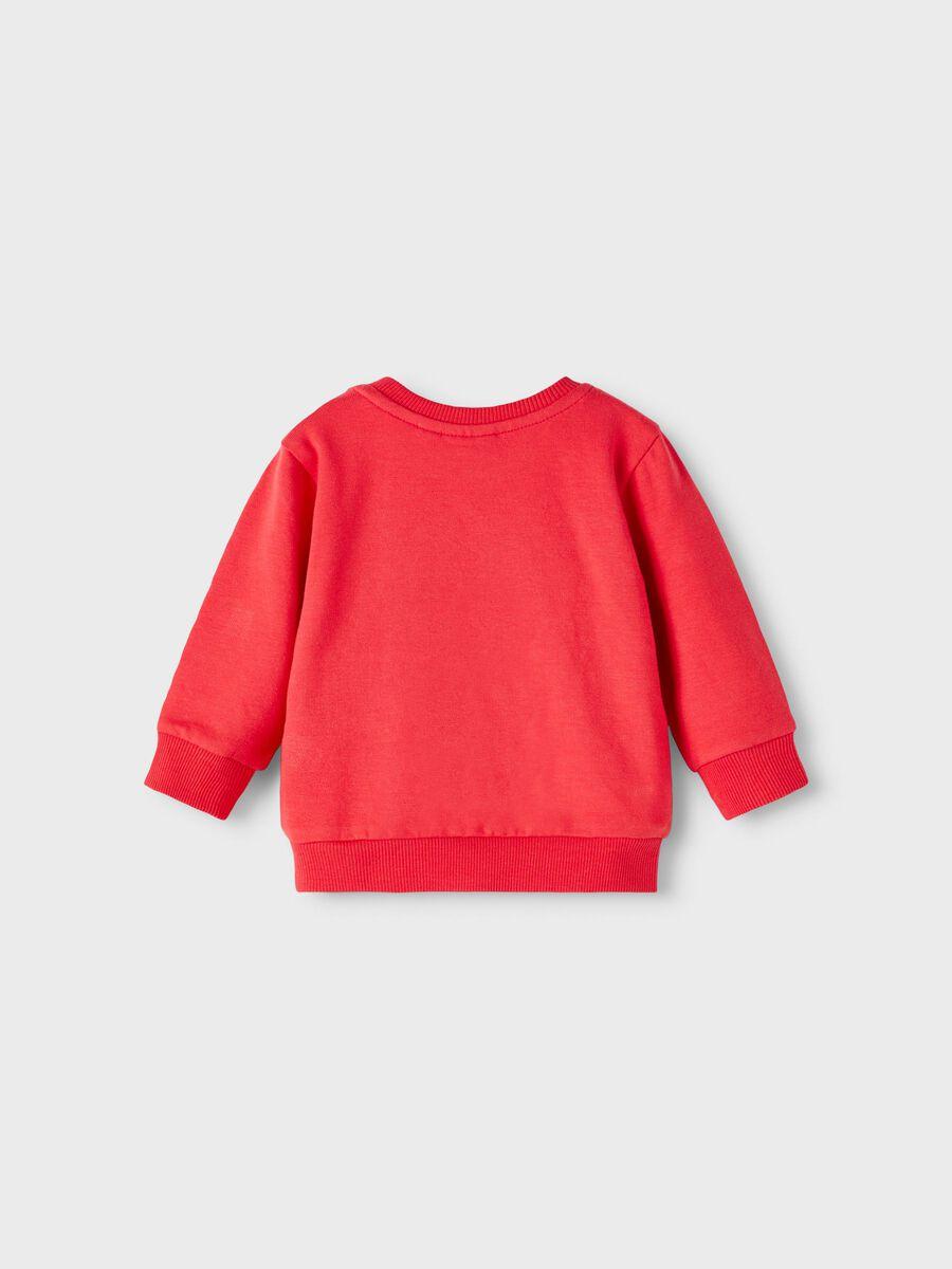 Name It felpa rossa con soggetti di natale neonati