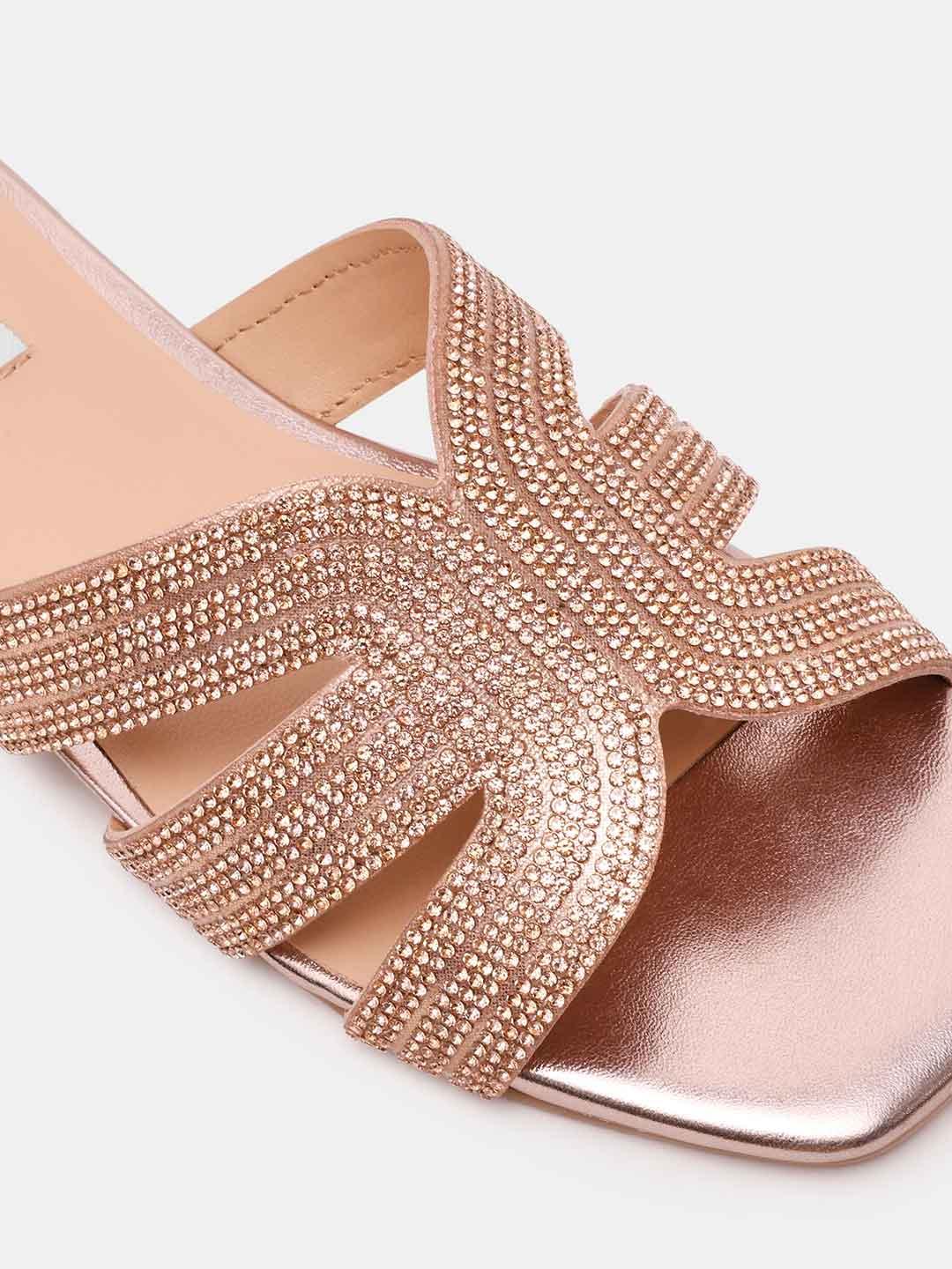 Steve Madden Sequel sandali bronzo con strass