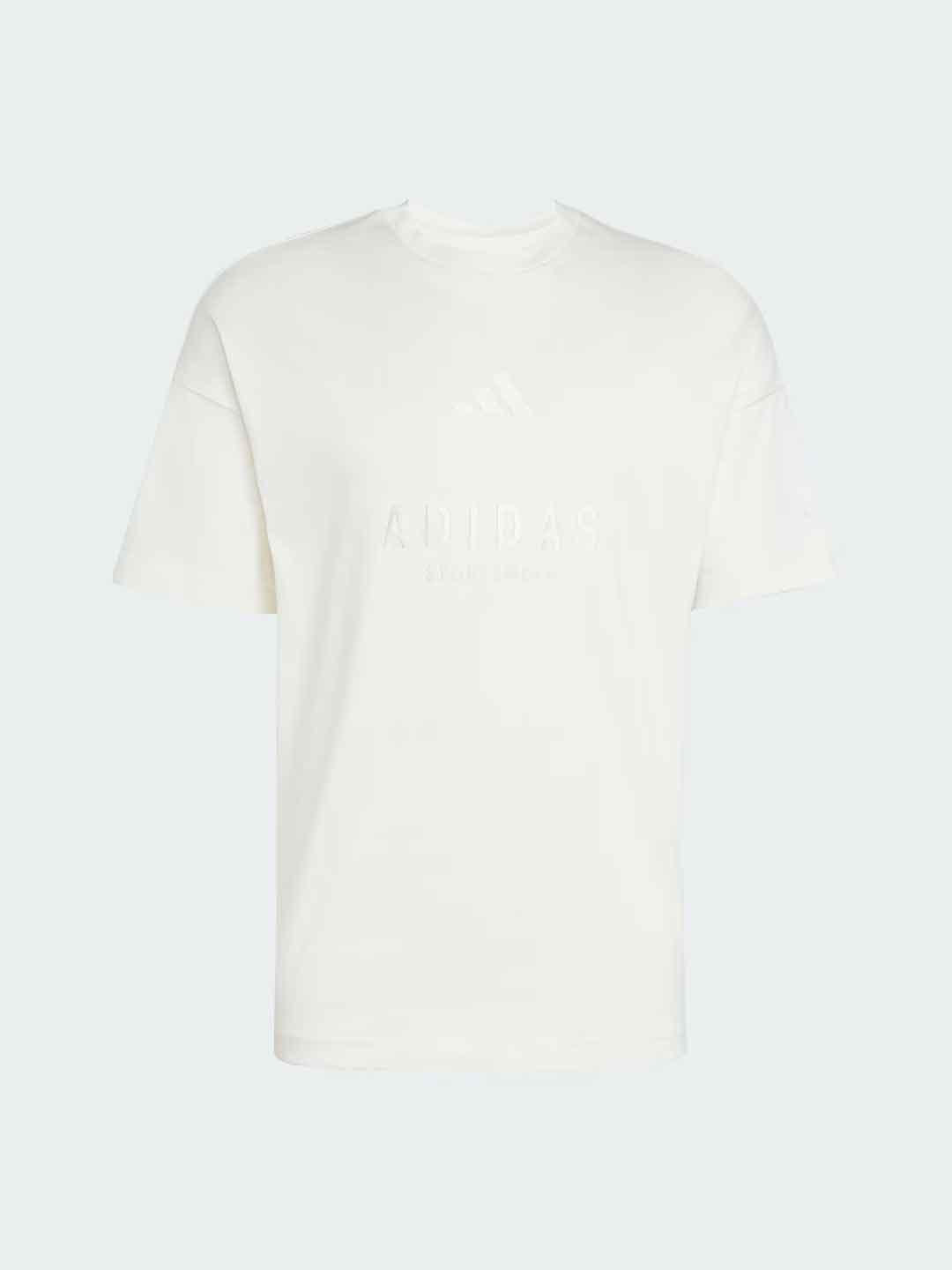 Adidas t-shirt panna grafica logo