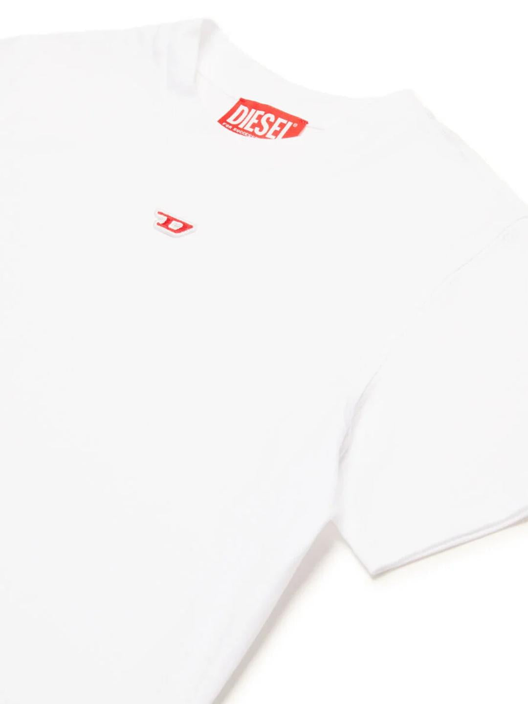 Diesel Tdiegord t-shirt bianco con logo mini