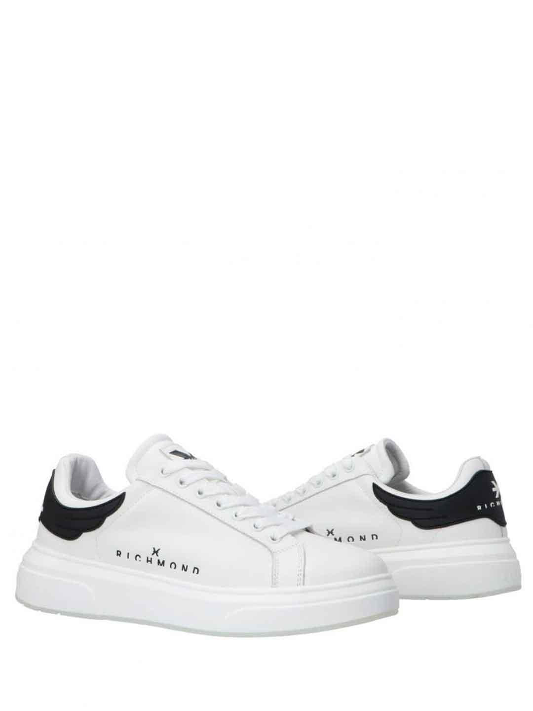 John Richmond 29100 CPA sneakers bianco con tab nero